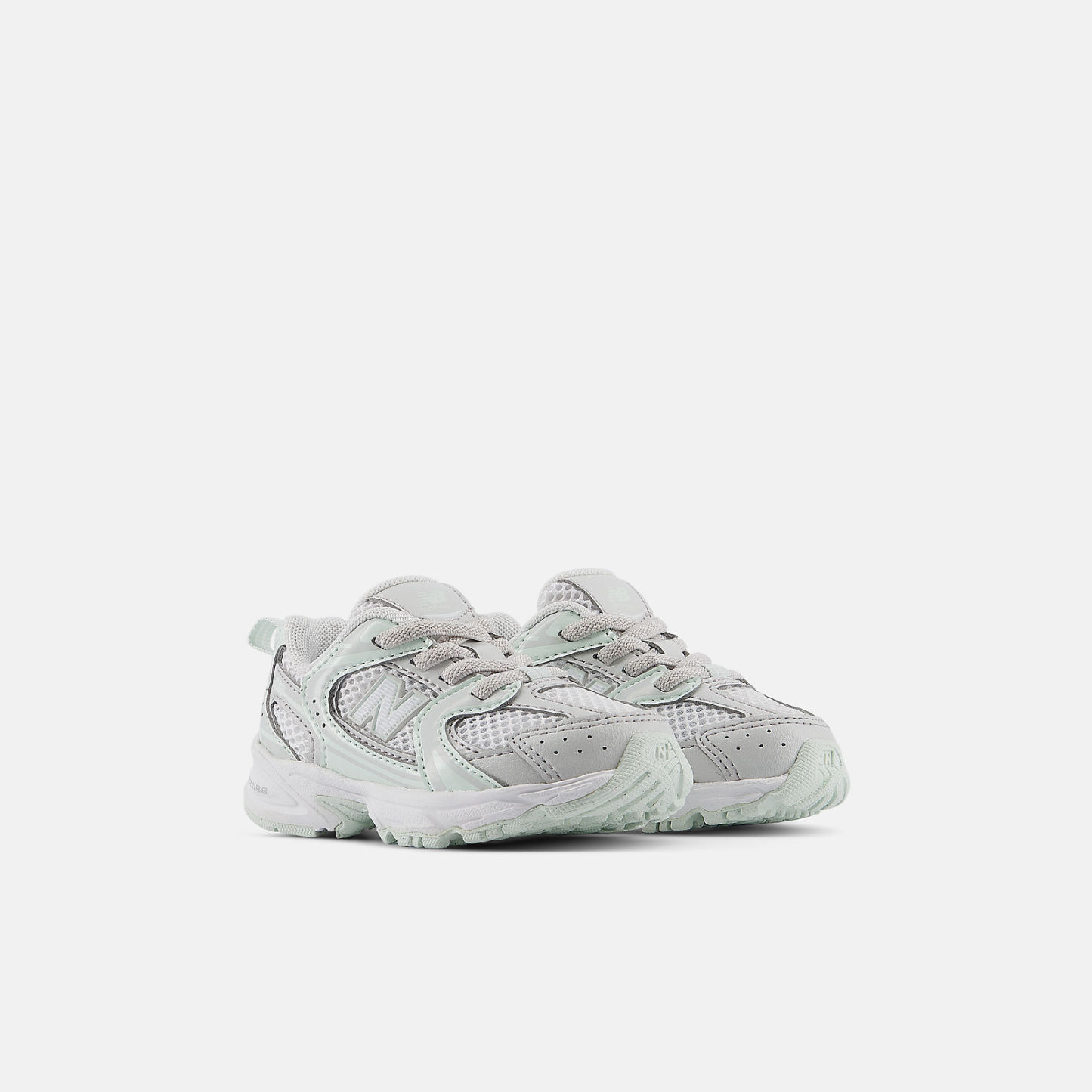 New Balance 530 BUNGEE LACE - GREY MATTER con MINT WATER - I5308UZ