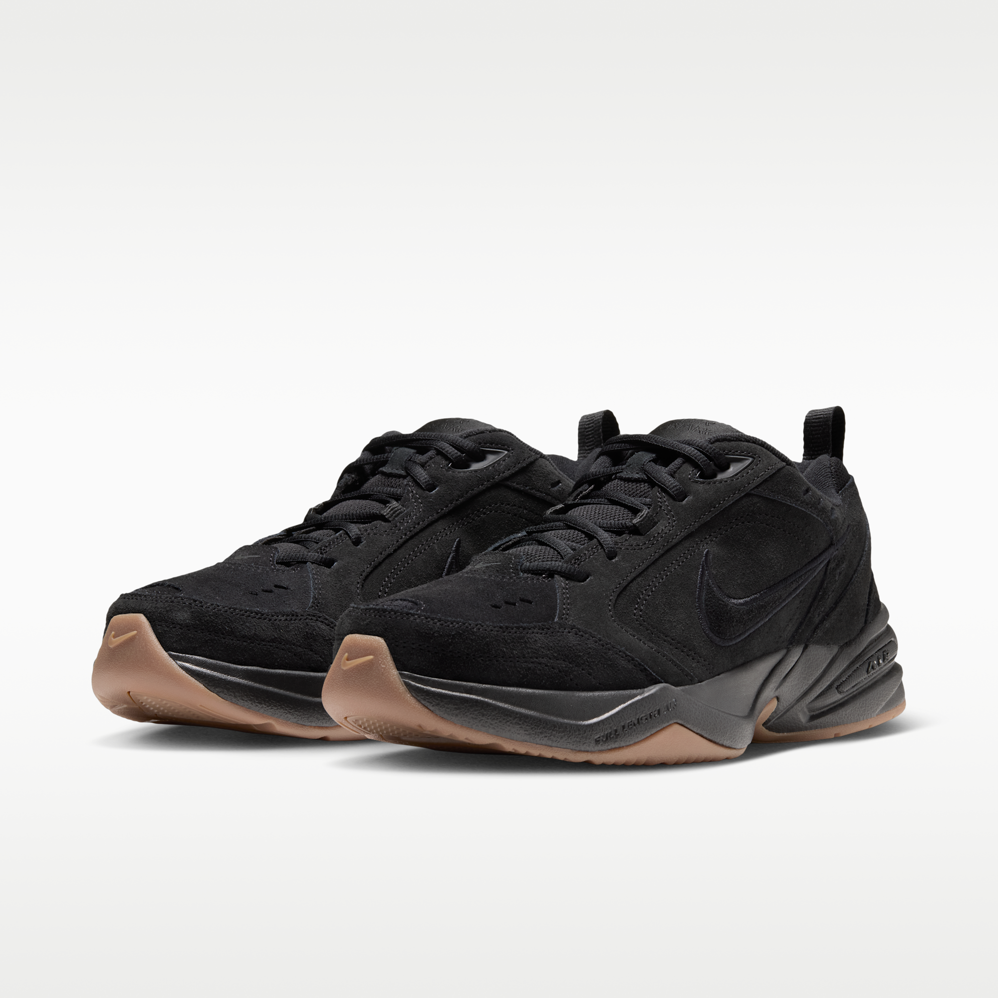 Nike Air Monarch IV - Μαύρο/Gum Medium Brown/Μαύρο - 5