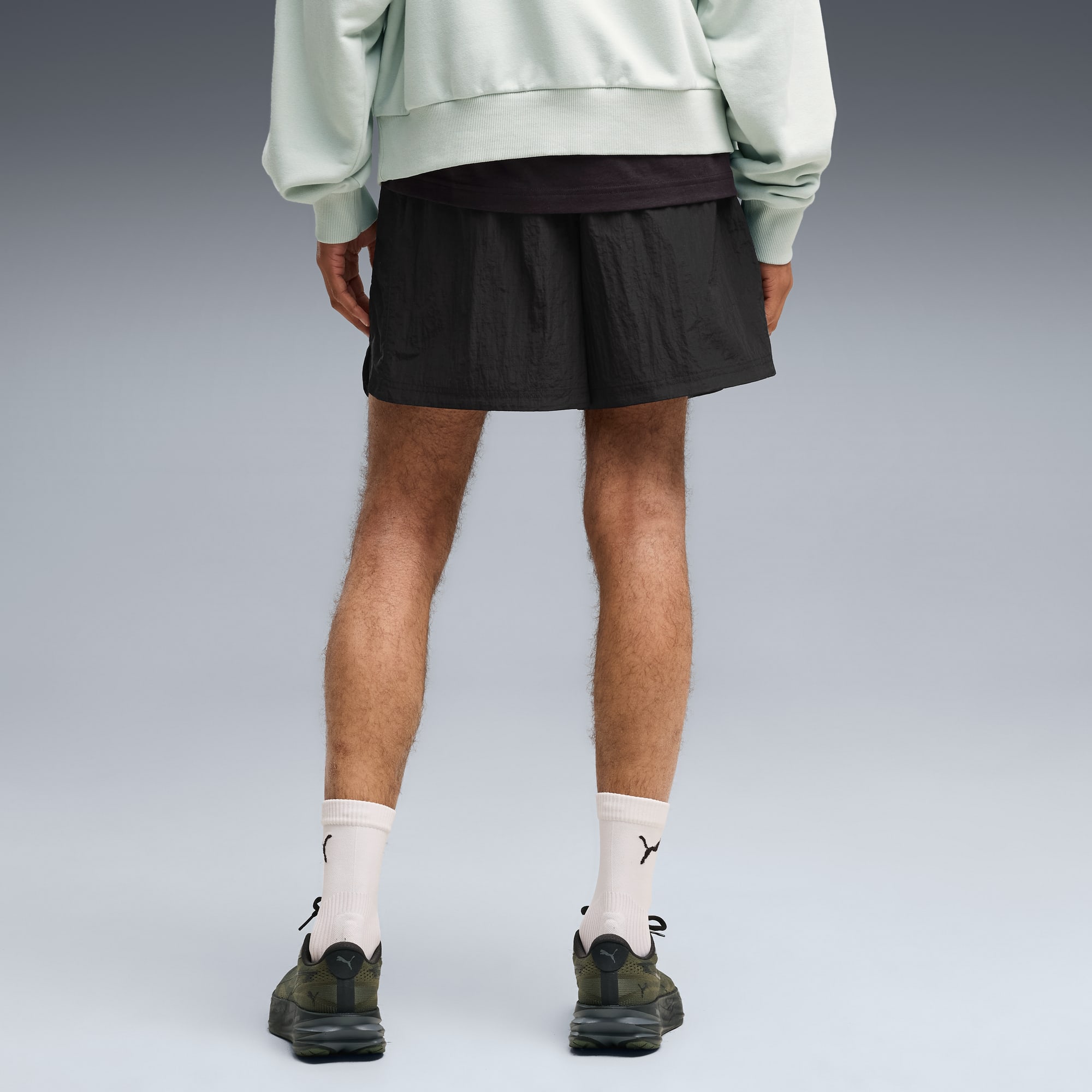 Run Culture Collective T7 Relaxed 5'' Gewebte Shorts Herren - PUMA Black