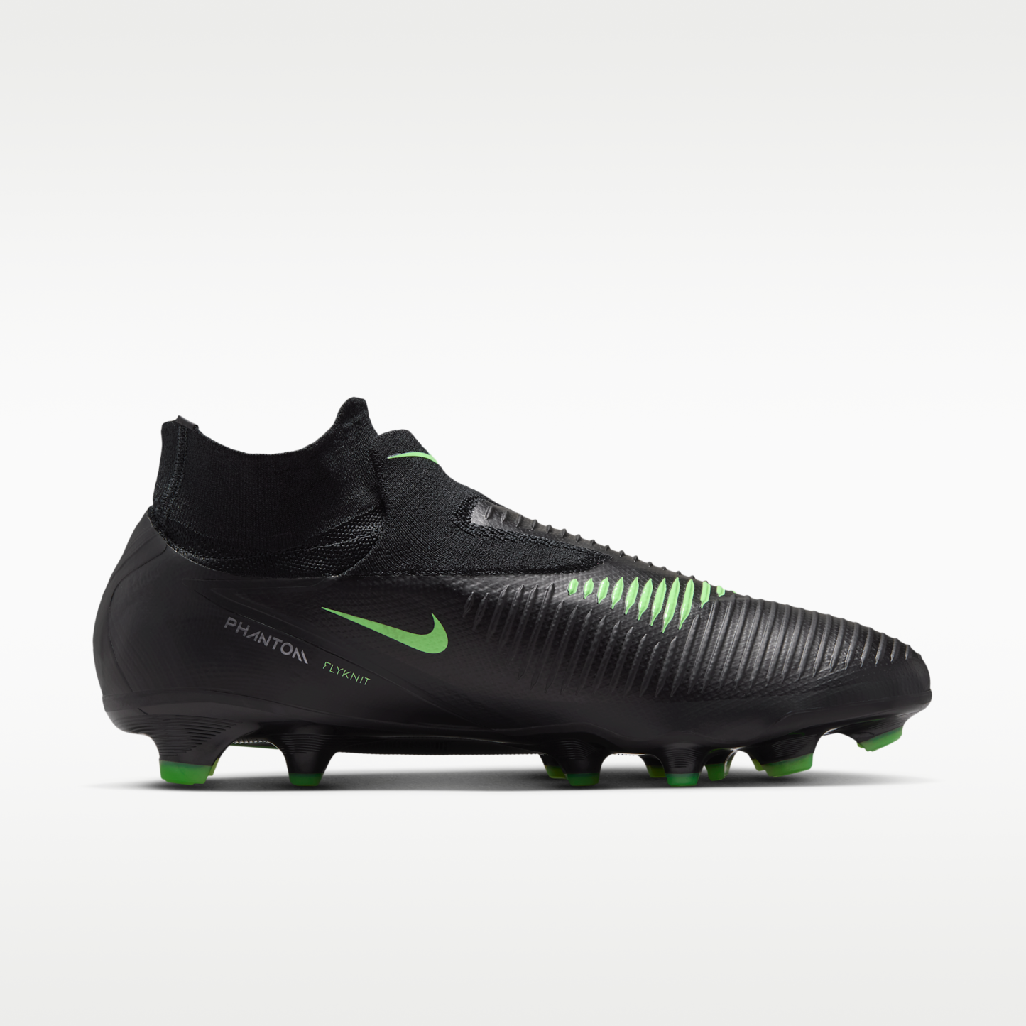Nike Phantom 6 High Pro - Μαύρο/Μαύρο/Illusion Green - 3