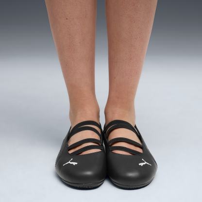 Speedcat Ballet Lederschuhe Damen - PUMA Black-PUMA White