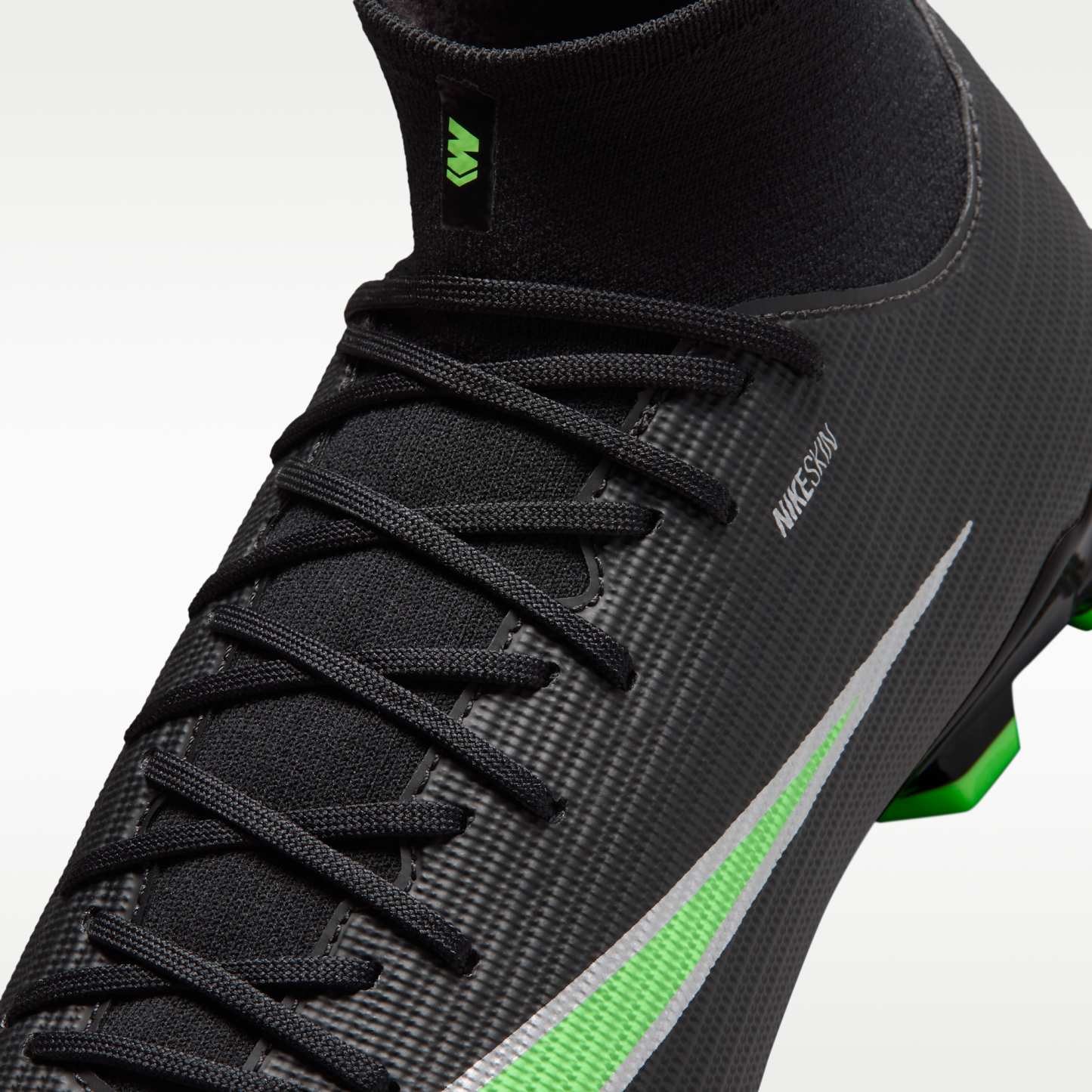 Nike Mercurial Superfly 11 Academy - Μαύρο/Μαύρο/Illusion Green (IO1485-001) - 8