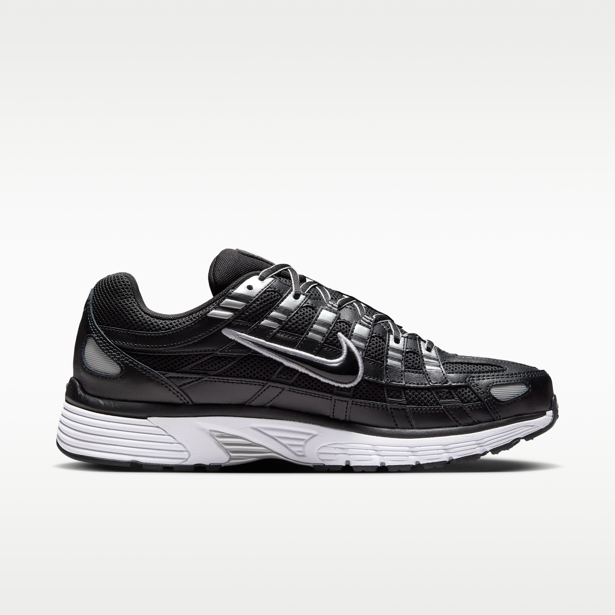 Nike P-6000 - Μαύρο/Λευκό/Metallic Silver/Μαύρο - 3