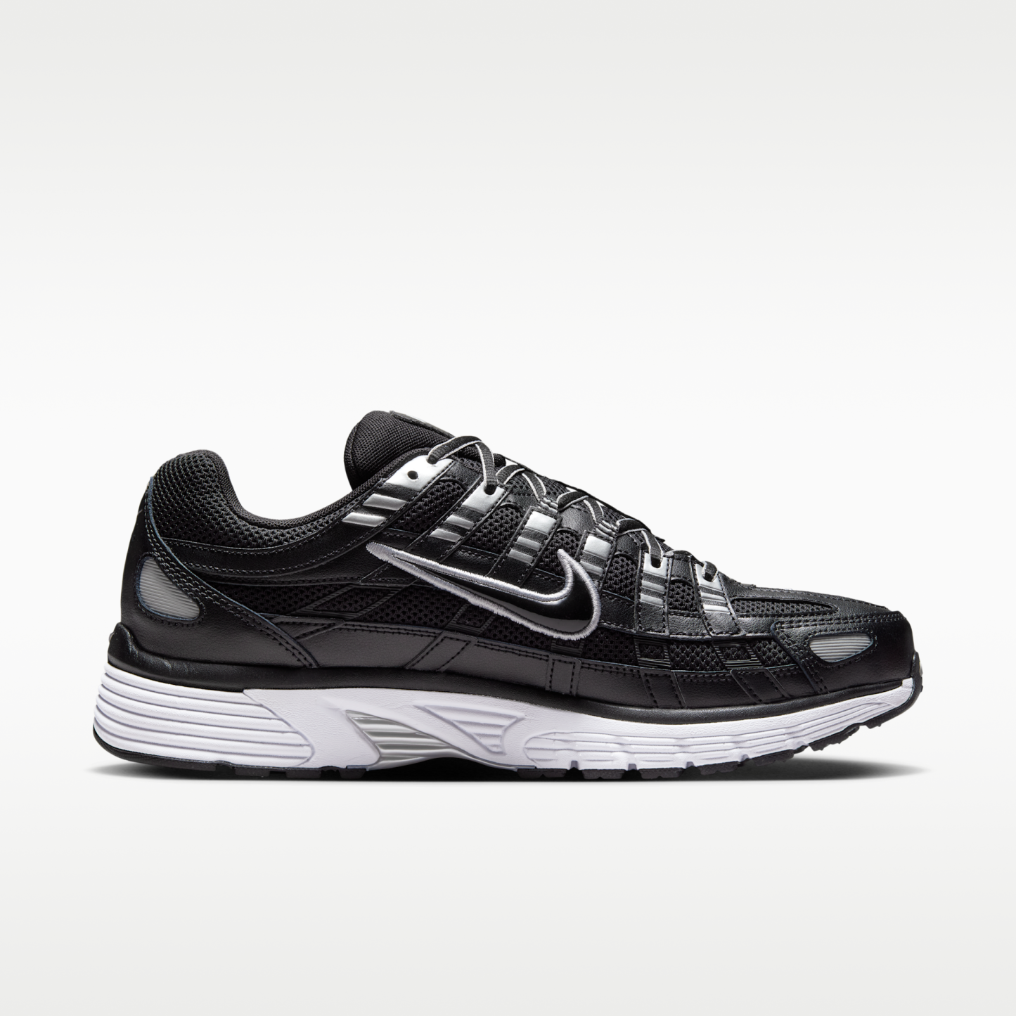 Nike P-6000 - Μαύρο/Λευκό/Metallic Silver/Μαύρο - 3