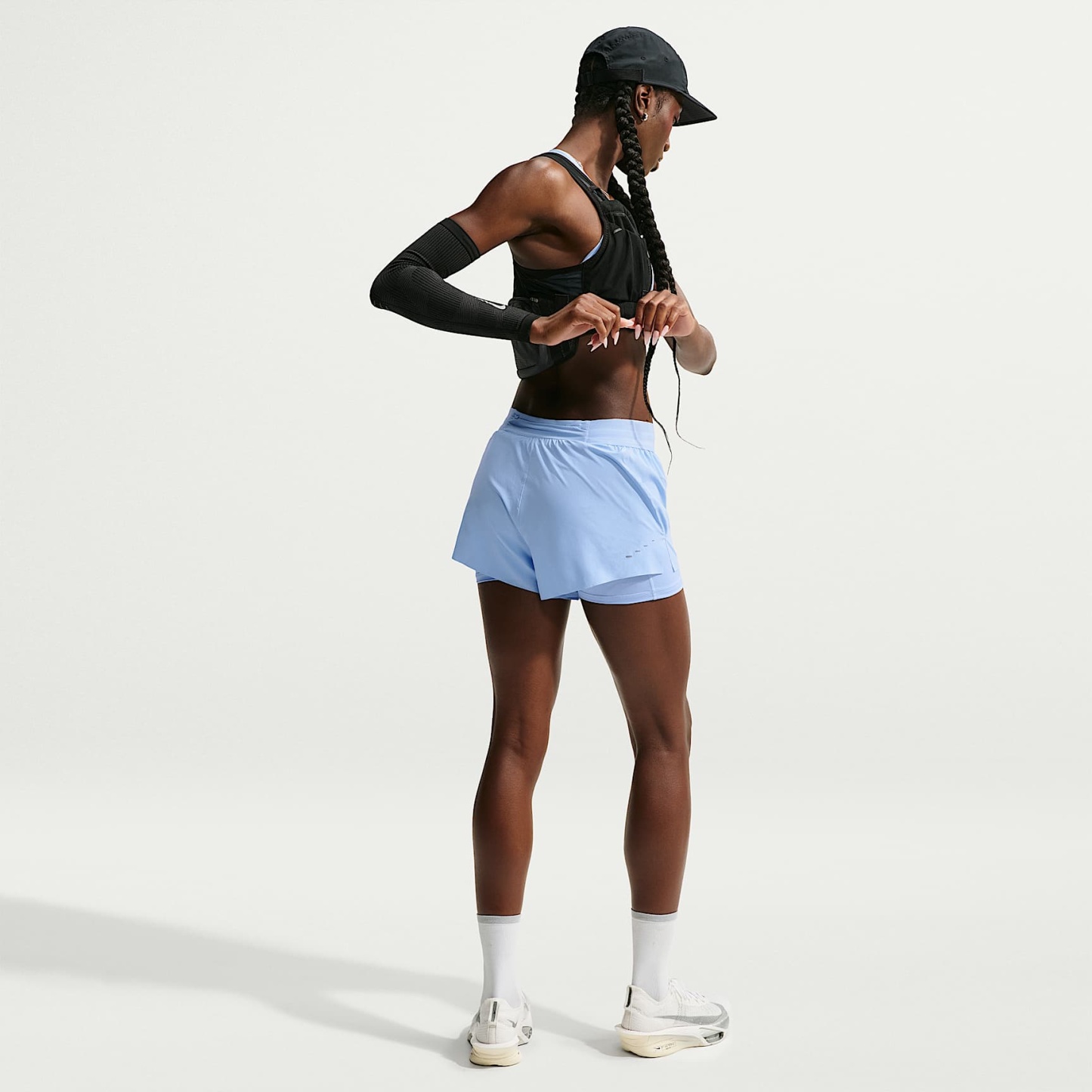 Nike Swift - Nike Swft Dri-FIT 2-in-1-Laufshorts mit mittelhohem Bund (Damen)