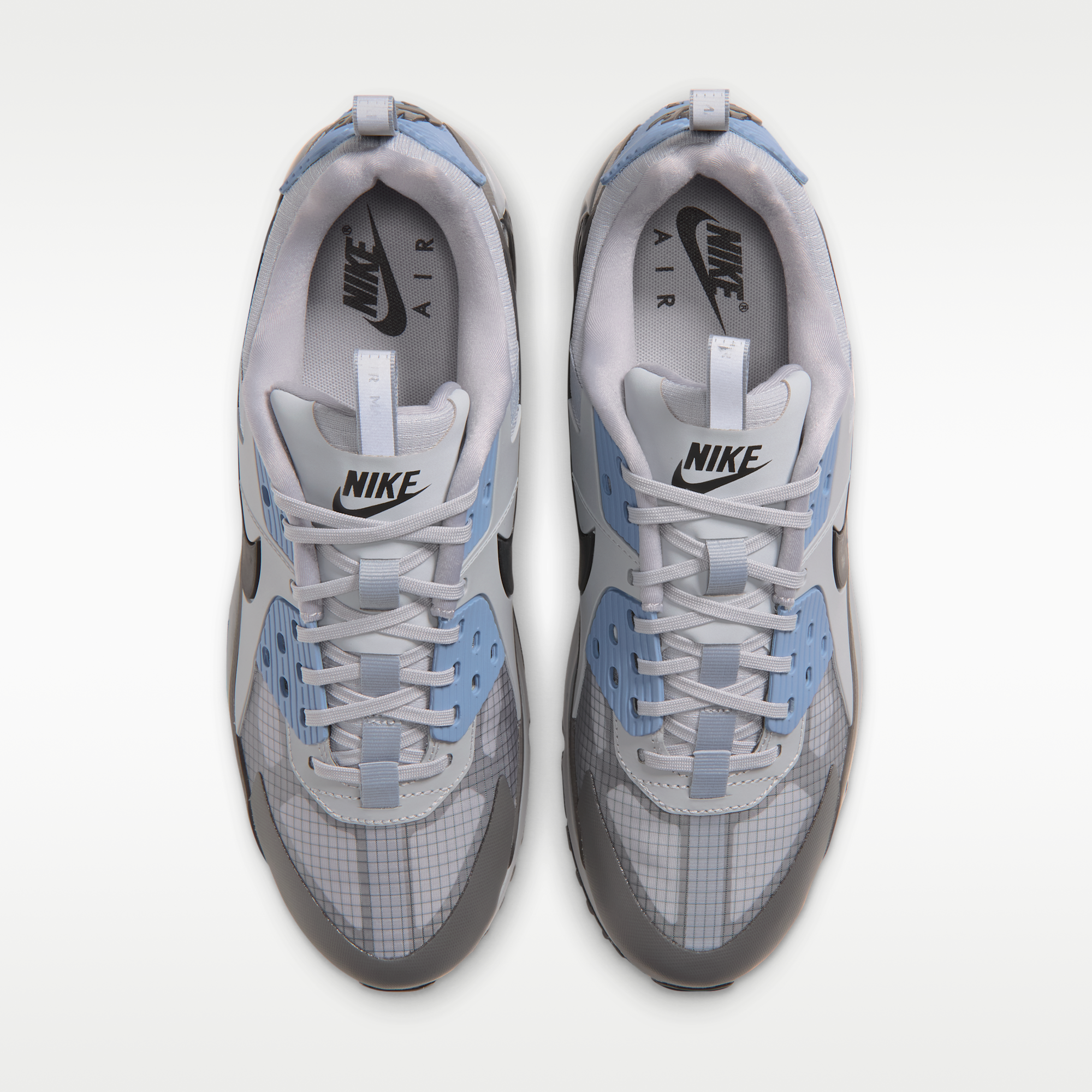 Nike Air Max 90 Drift - Medium Ash/Work Blue/Wolf Grey/Μαύρο - 4