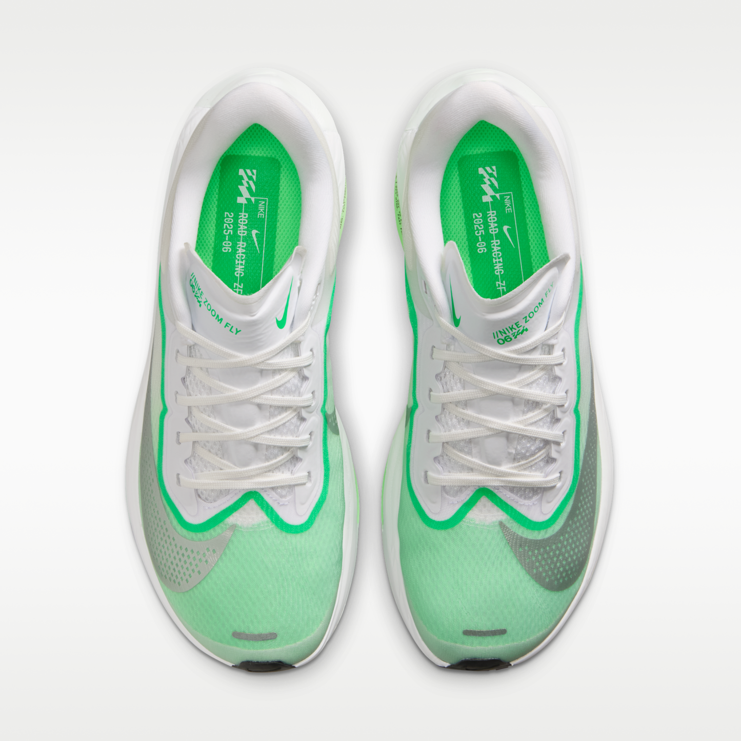Nike Zoom Fly 6 - Λευκό/Illusion Green/Green Spark/Metallic Silver - 4