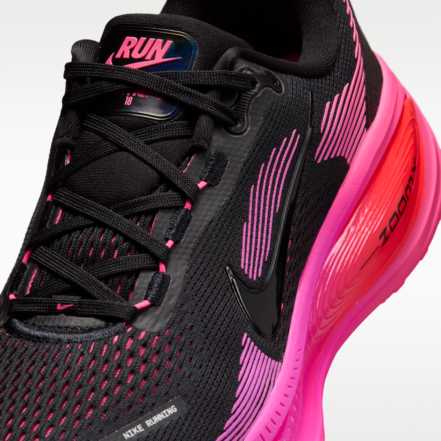 Nike Vomero 18 - Μαύρο/Hyper Pink/Laser Crimson/Μαύρο - 7
