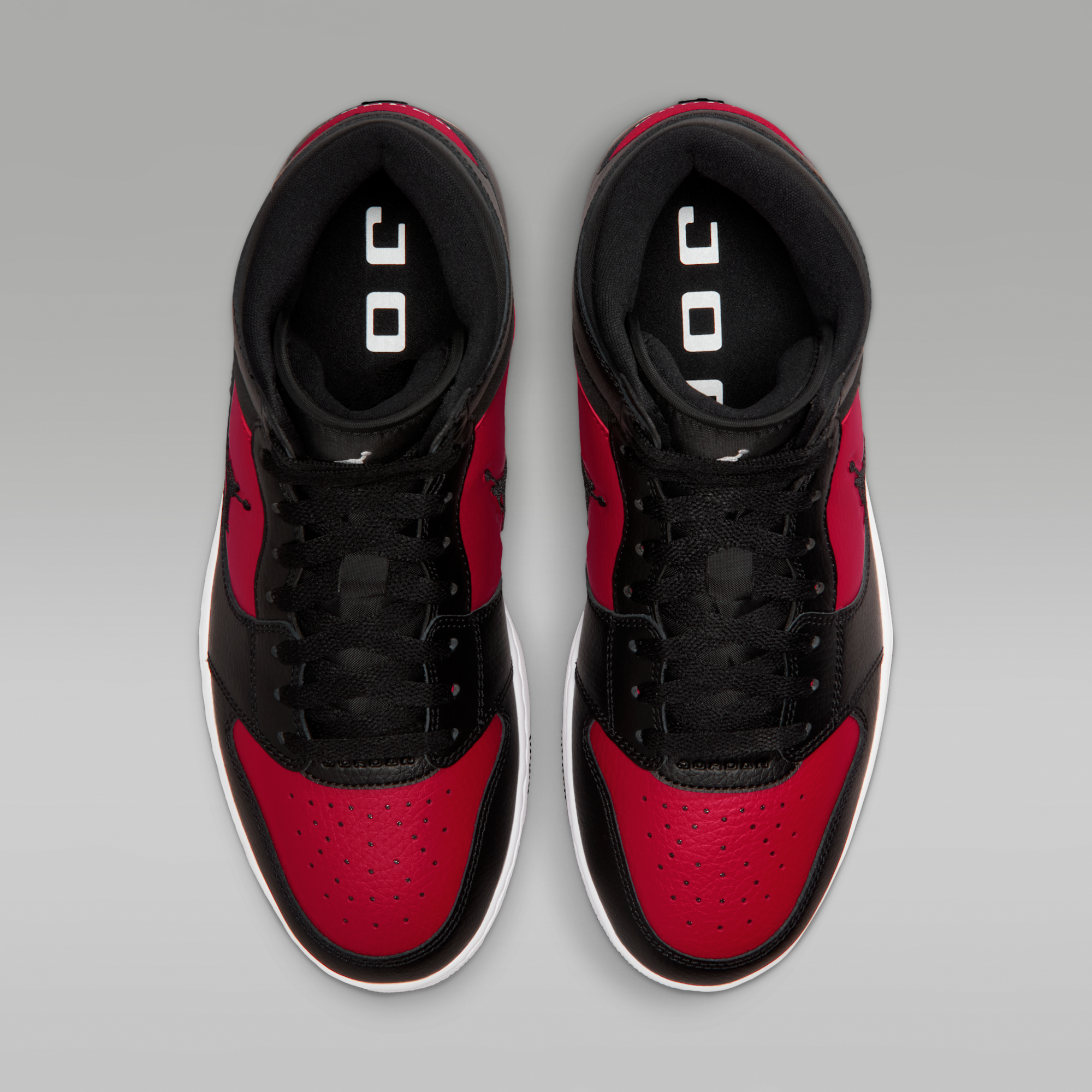 Jordan Court Connect Mid - Μαύρο/Gym Red/Λευκό/Μαύρο - 4