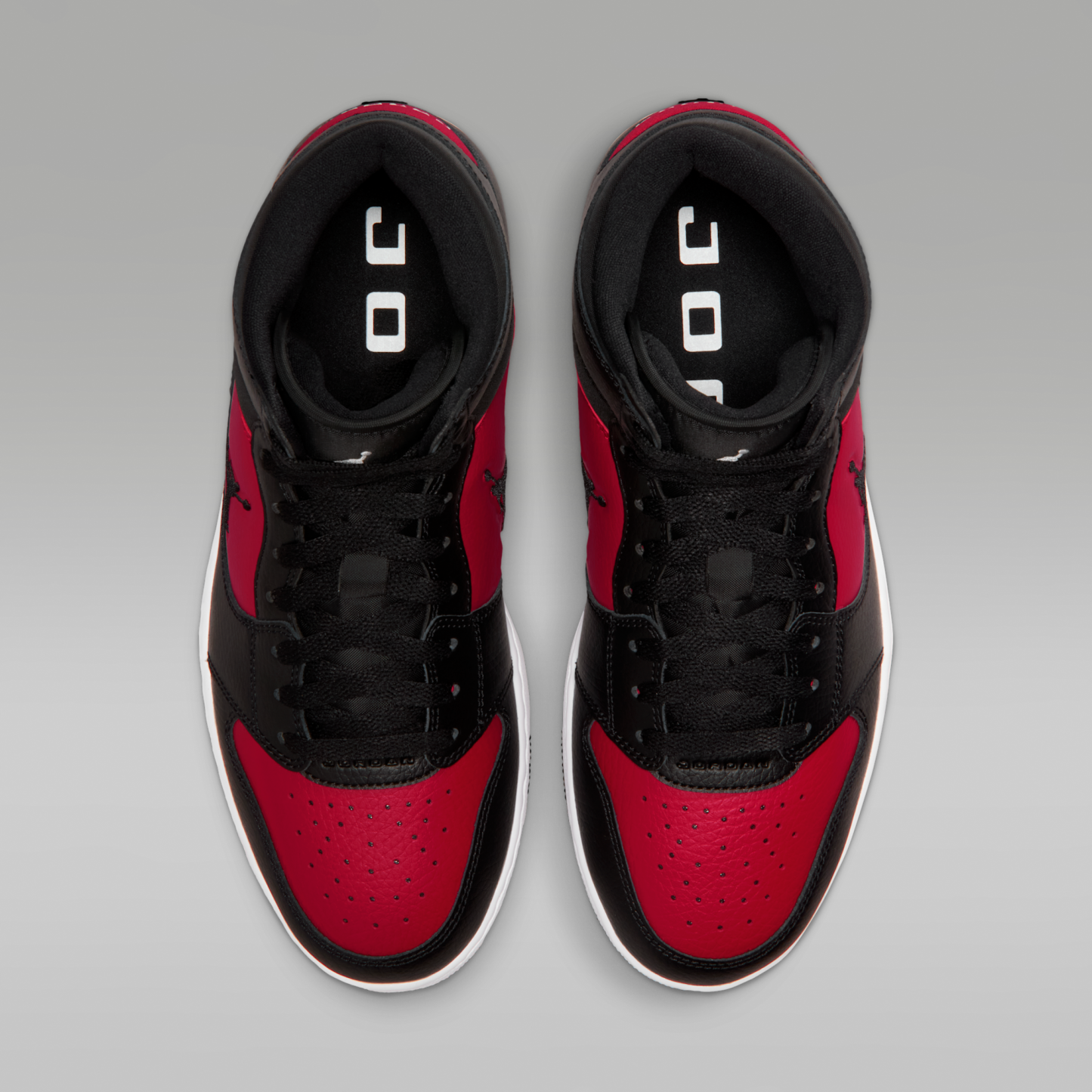 Jordan Court Connect Mid - Μαύρο/Gym Red/Λευκό/Μαύρο - 4
