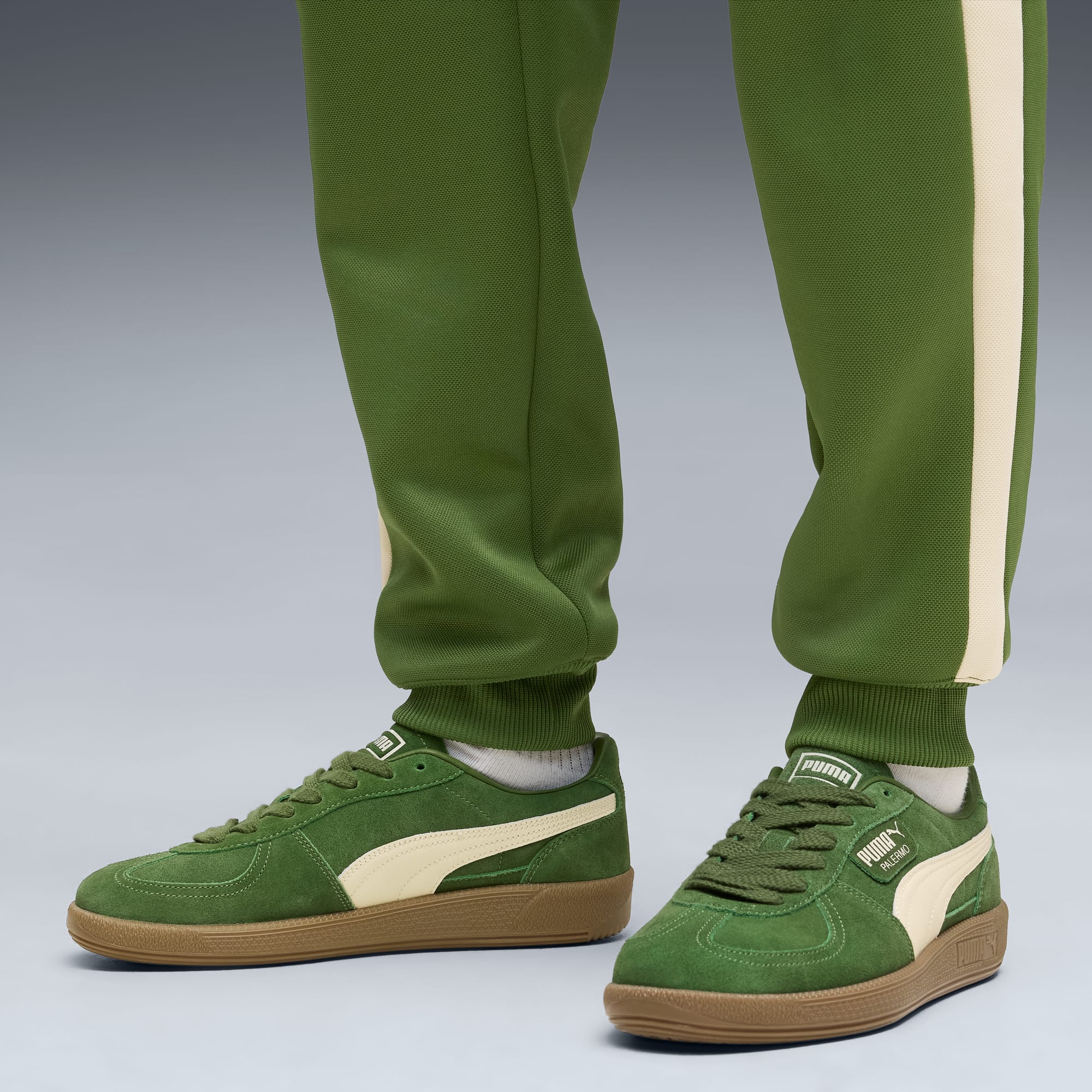 Palermo Sneakers Unisex - Earthy Green-Buttercream