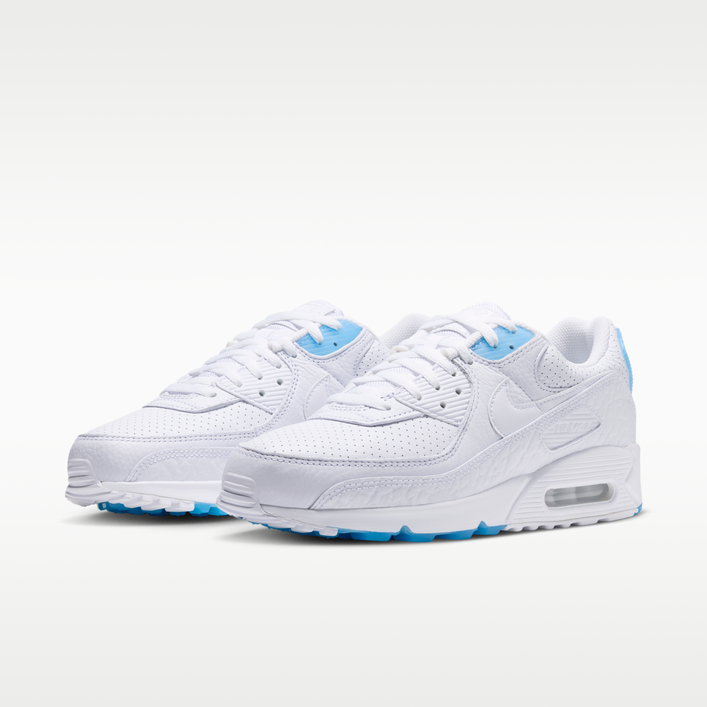 Nike Air Max 90 - Λευκό/Aurora Blue/Λευκό - 5