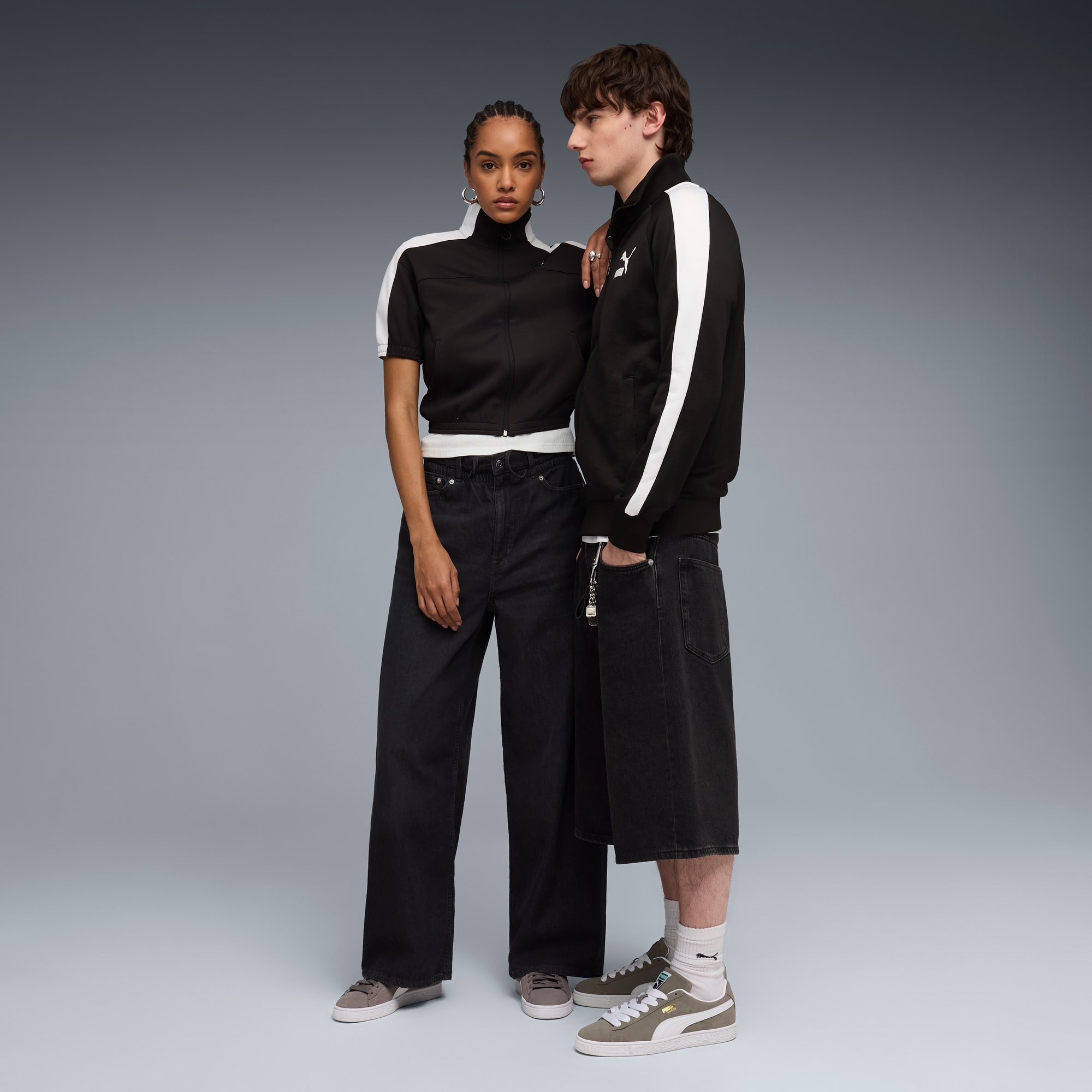 Suede Classic Sneakers Unisex - Cast Iron-PUMA White