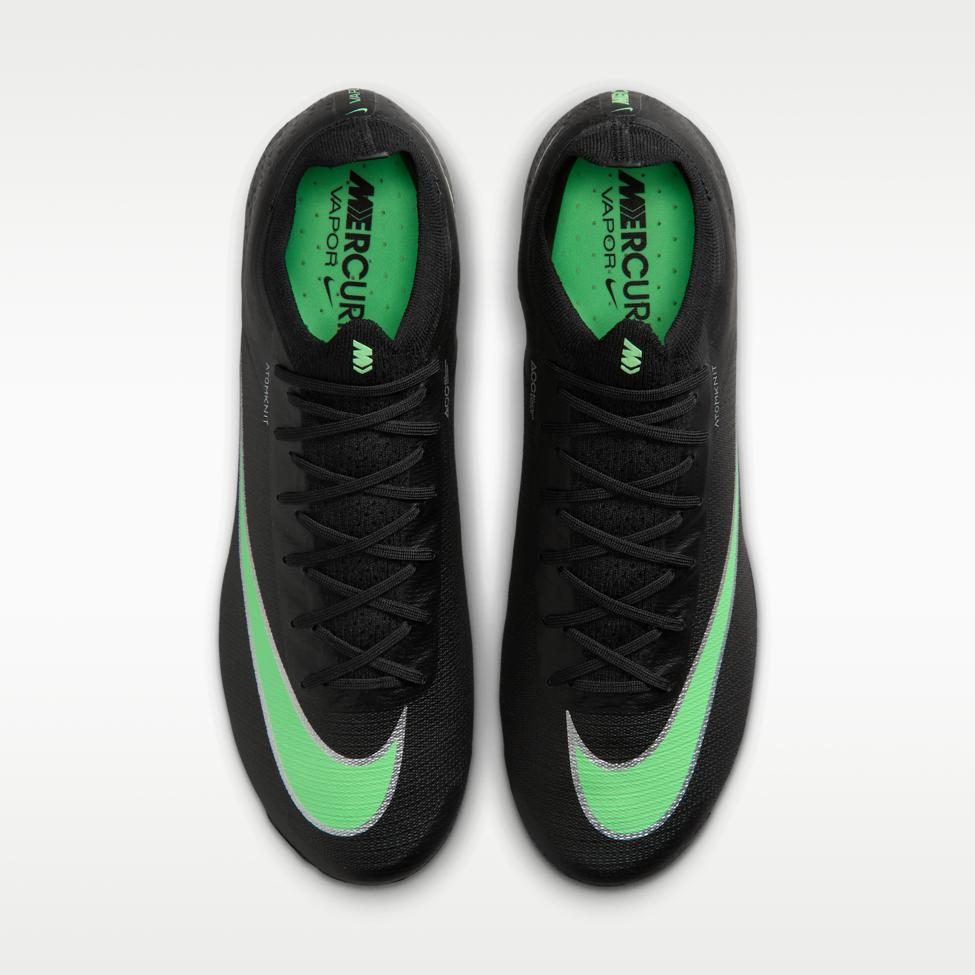 Nike Mercurial Vapor 17 Elite - Μαύρο/Μαύρο/Illusion Green (IO4248-001) - 4