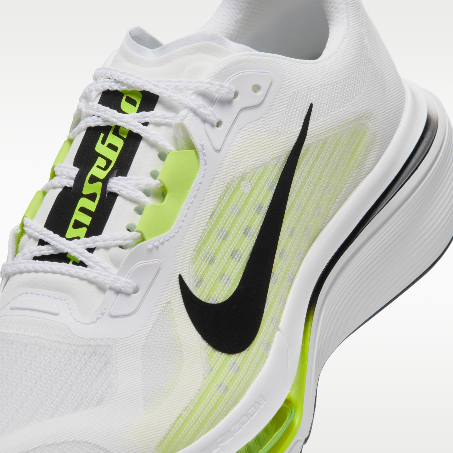 Nike Pegasus Plus 2 - Λευκό/Lemon Venom/Μαύρο - 7