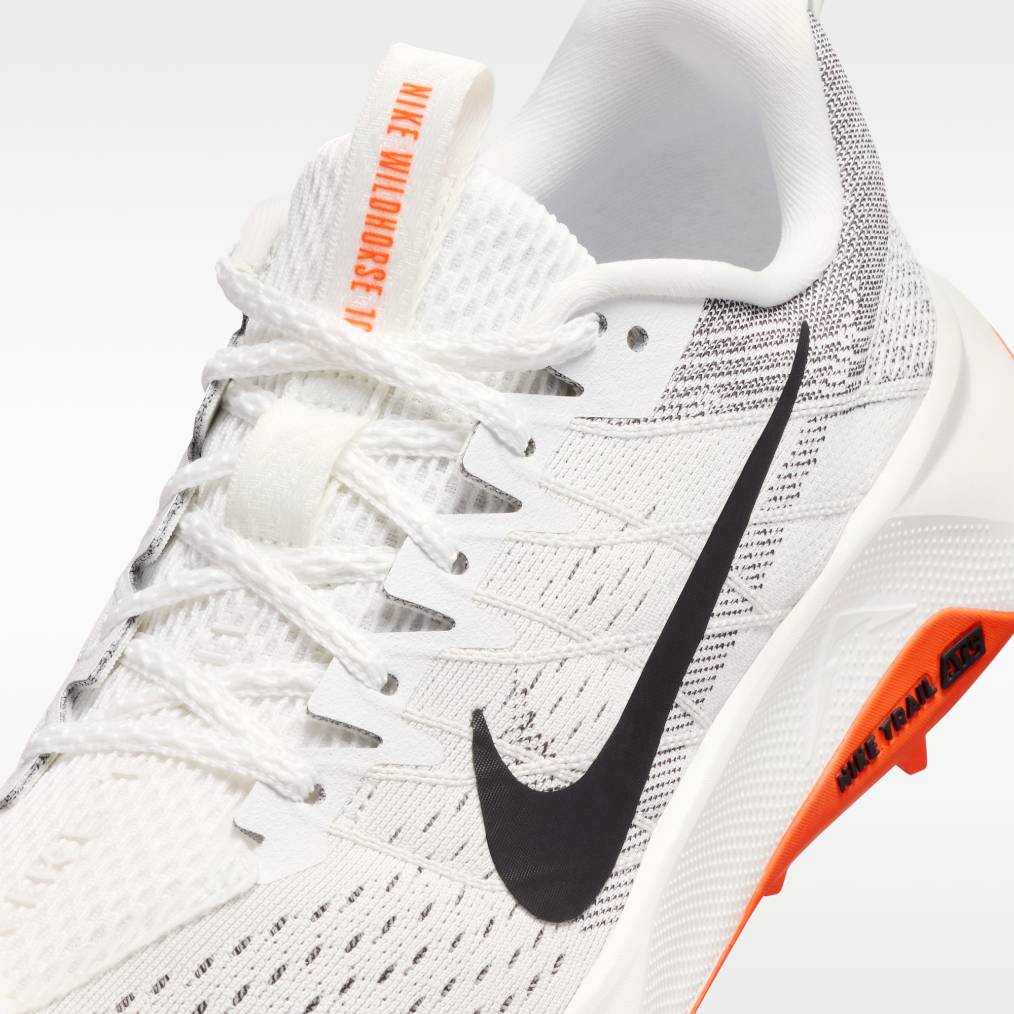 Nike Wildhorse 10 - Summit White/Safety Orange/Phantom/Μαύρο - 7