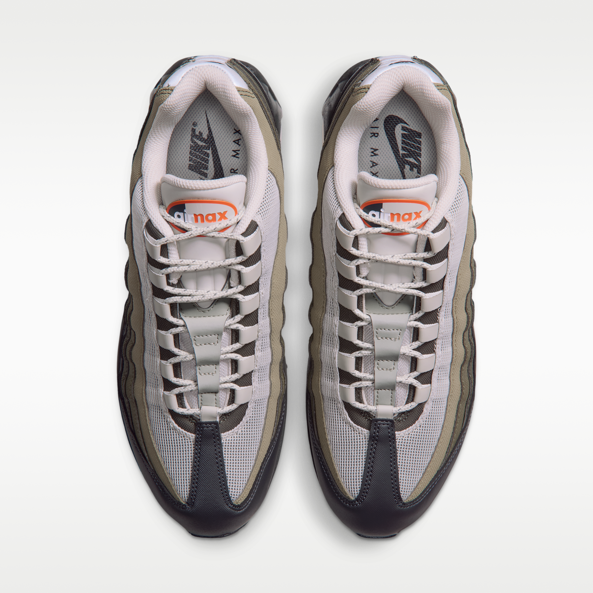 Nike Air Max 95 Big Bubble - Light Bone/Anthracite/Dark Loden/Safety Orange - 4