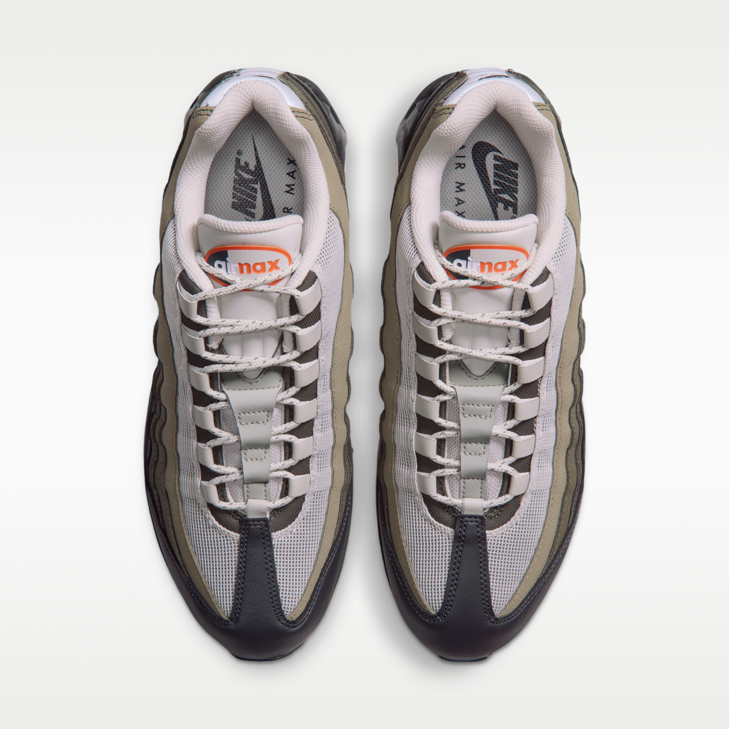 Nike Air Max 95 Big Bubble - Light Bone/Anthracite/Dark Loden/Safety Orange - 4