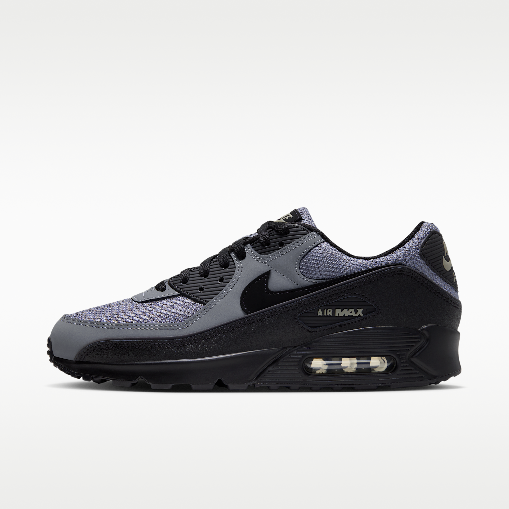 Nike Air Max 90 - Cool Grey/Light Army/Μαύρο - 1