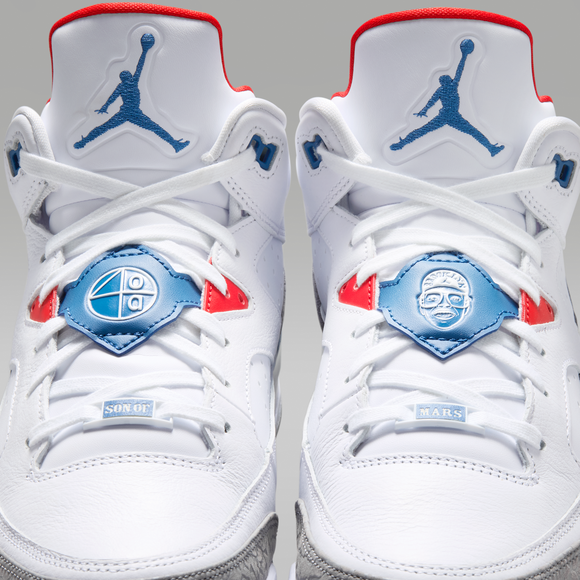 Jordan Son of Mars Low - Λευκό/Varsity Red/Light Smoke Grey/True Blue - 9
