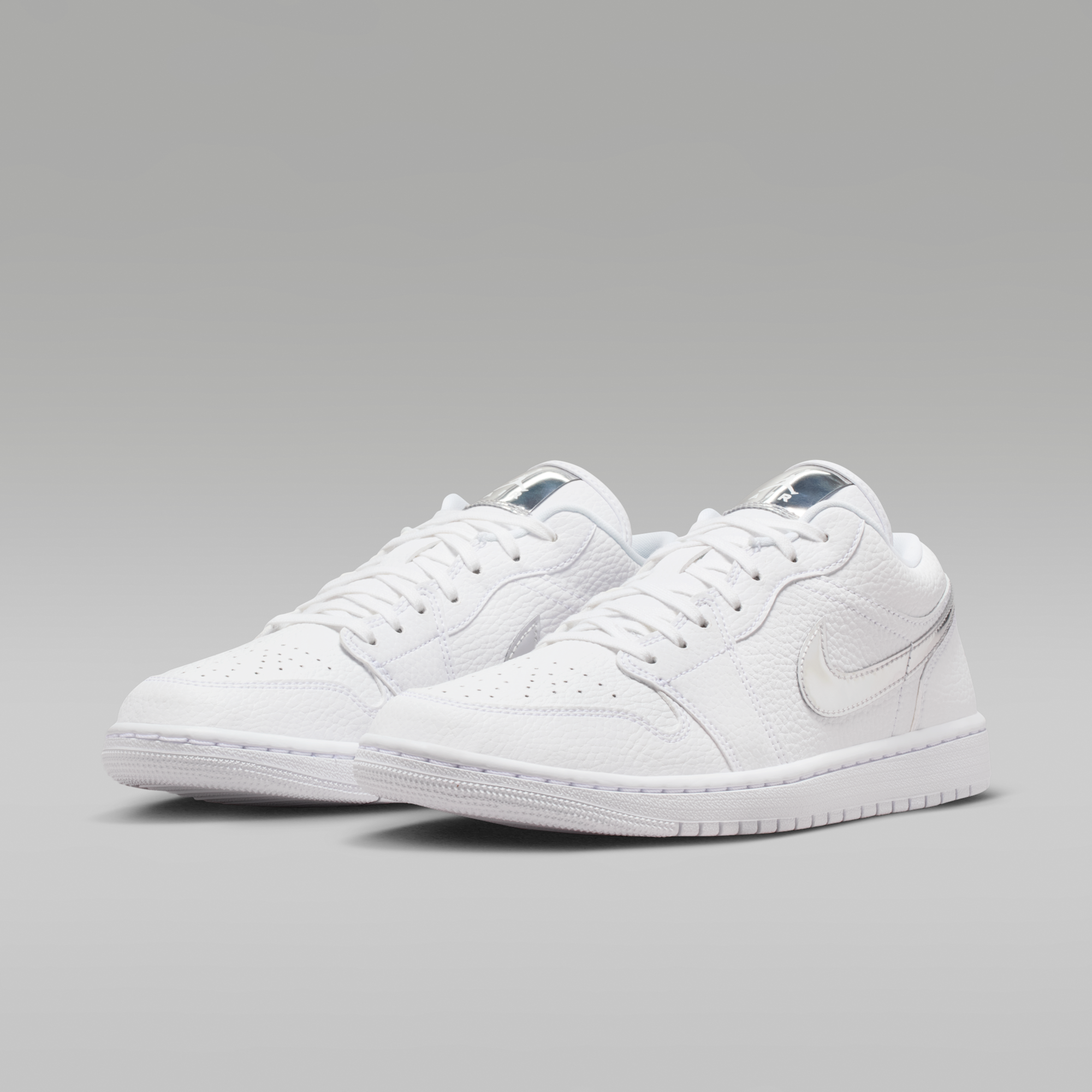 Air Jordan 1 Low SE - Λευκό/Λευκό/Metallic Silver/Λευκό - 5