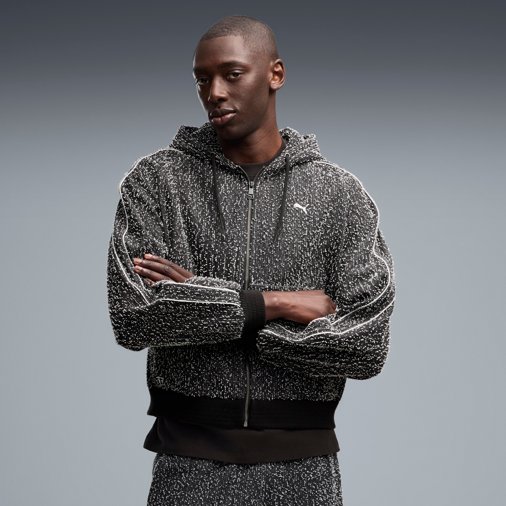 T7 Kapuzen-Trainingsjacke Herren - Flat Dark Gray