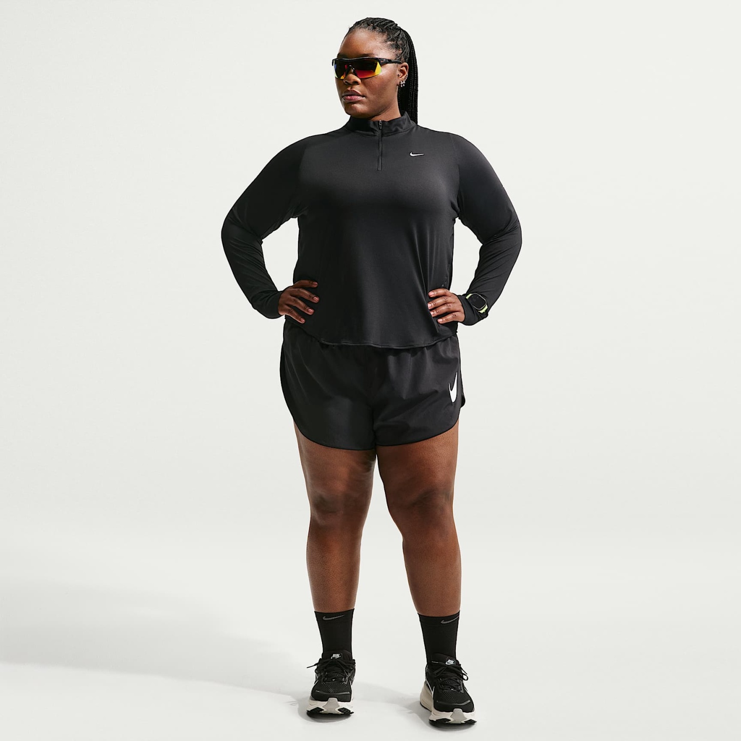 Nike Swift - Nike Swift Dri-FIT UV-Laufoberteil mit Viertelreißverschluss (Damen, große Größen)