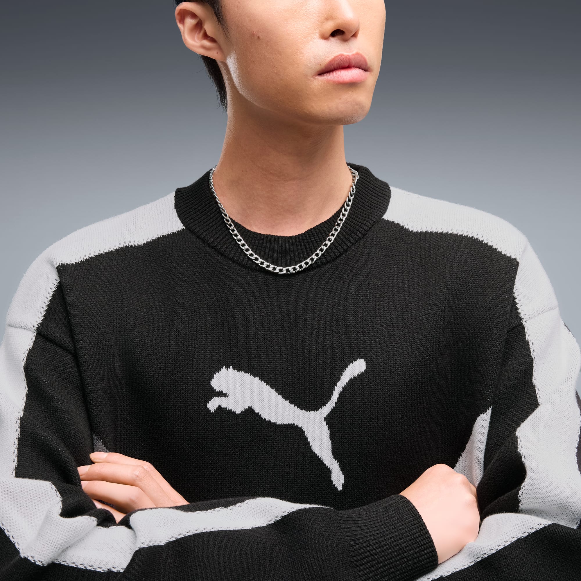 T7 Relaxed Strickpullover Unisex - PUMA Black