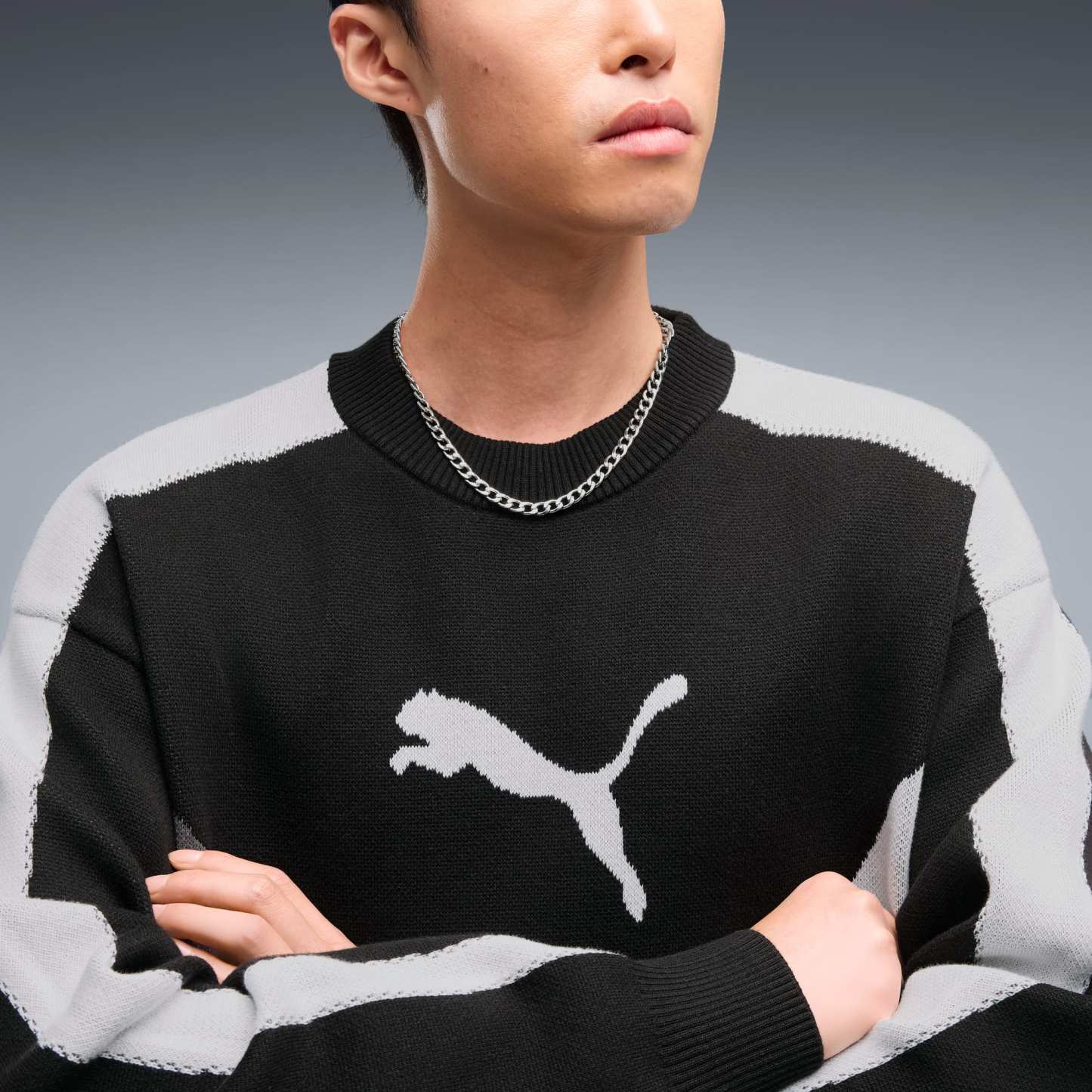 T7 Relaxed Strickpullover Unisex - PUMA Black