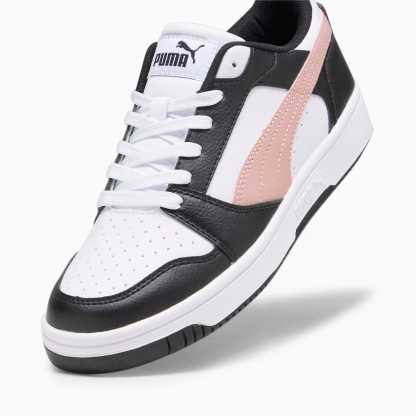 Rebound V6 Low Sneakers - PUMA White-Future Pink-PUMA Black