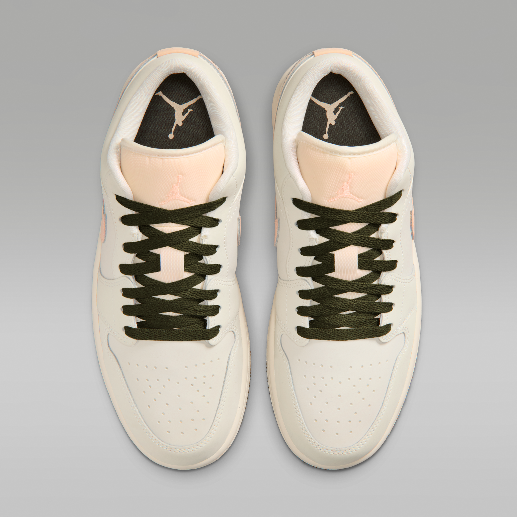Air Jordan 1 Low - Sail/Crimson Tint/Cargo Khaki - 4