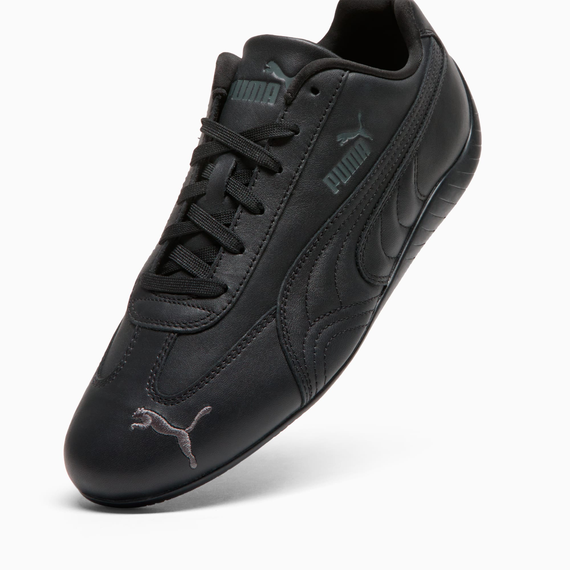 Speedcat Full Leather Sneakers Unisex - PUMA Black-Shadow Gray