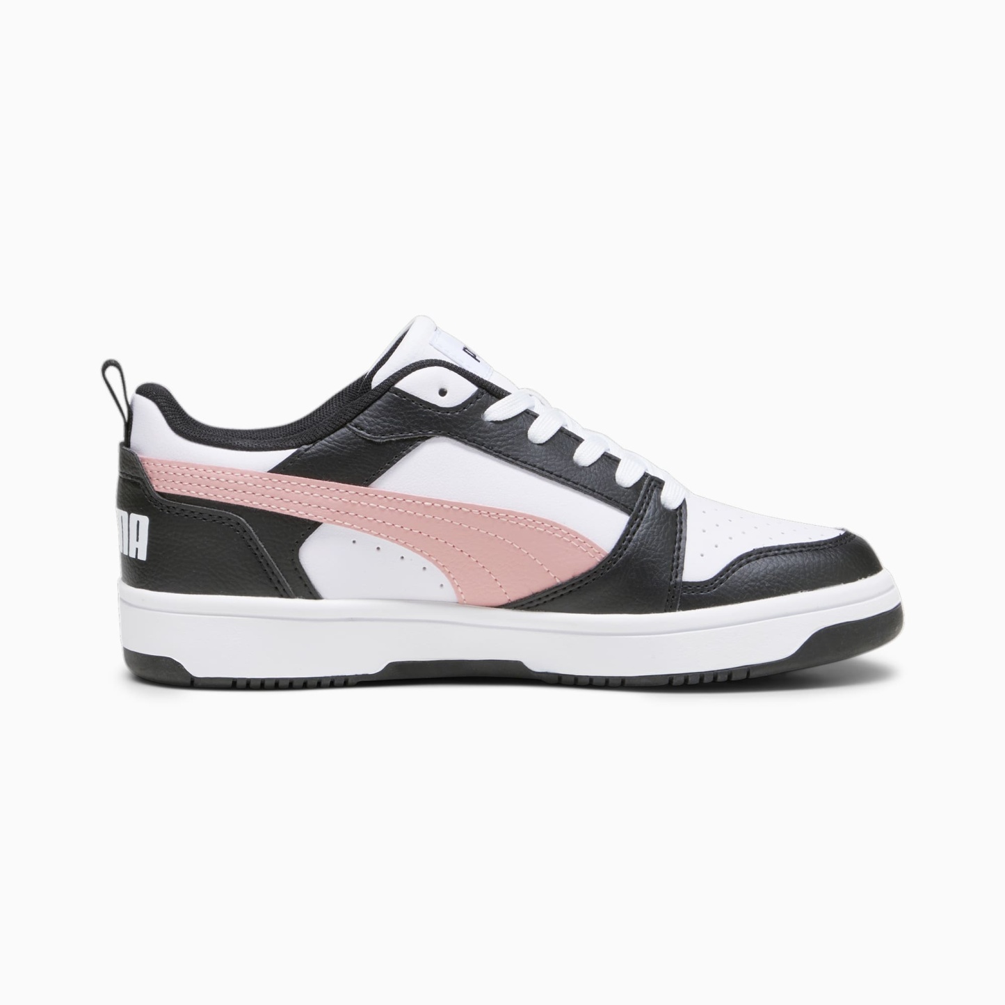 Rebound V6 Low Sneakers - PUMA White-Future Pink-PUMA Black