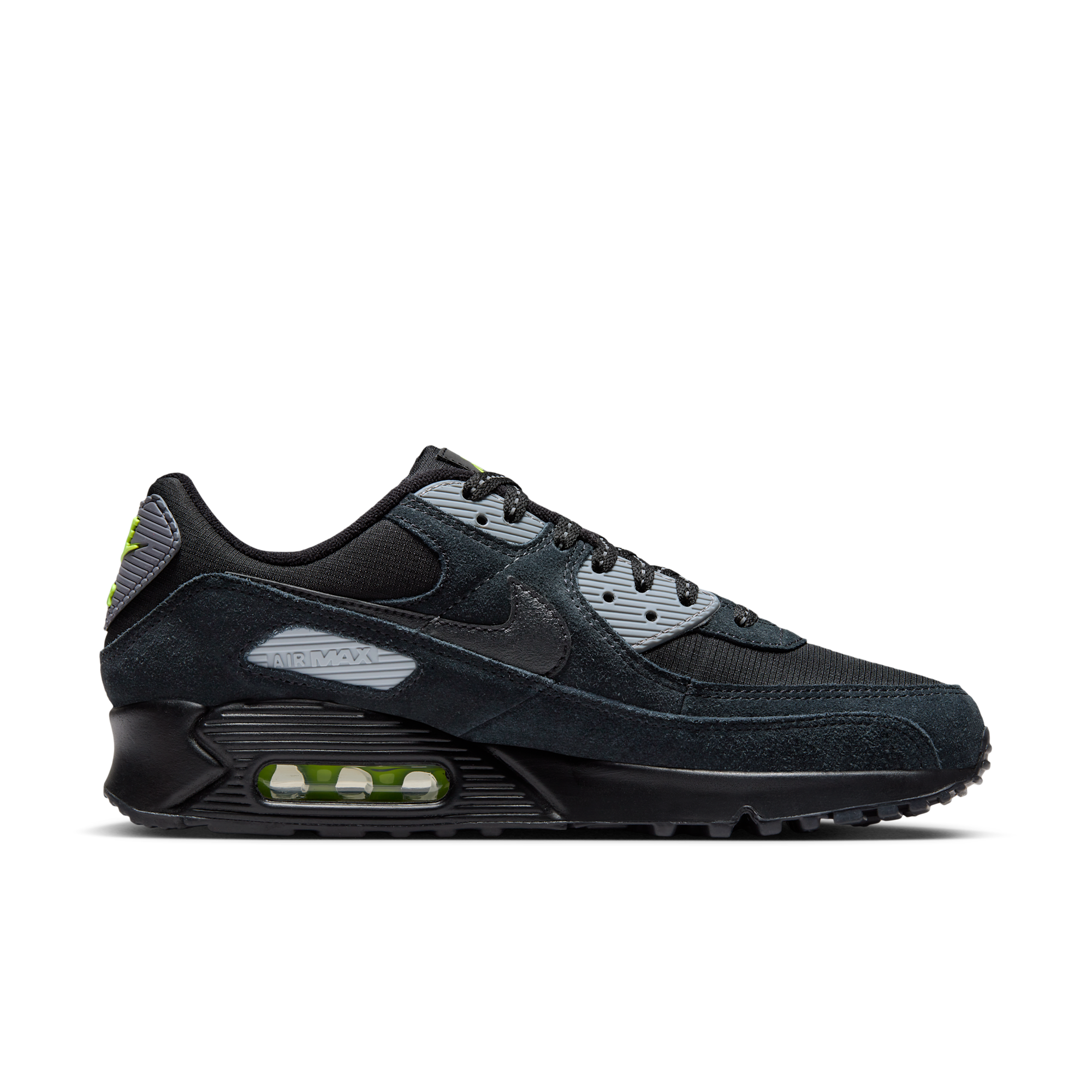 Nike Air Max 90 - Μαύρο/Volt/Cool Grey/Μαύρο - 3