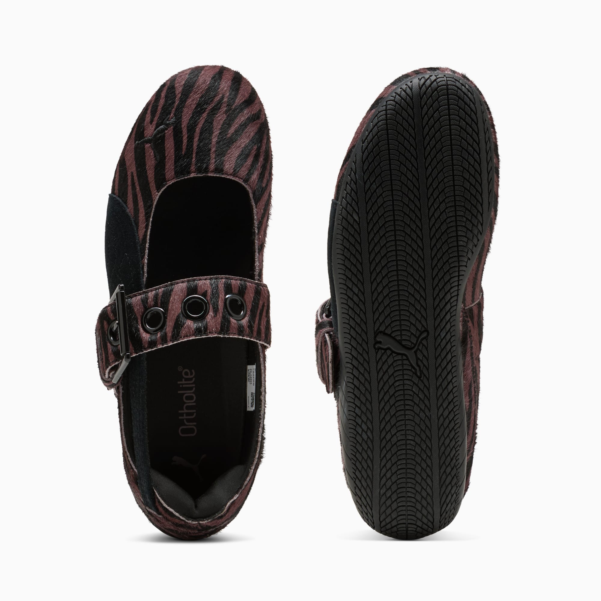 Speedcat Ballet Dress-Up Tiger-Print Sneakers Damen - Rich Cocoa-PUMA Black