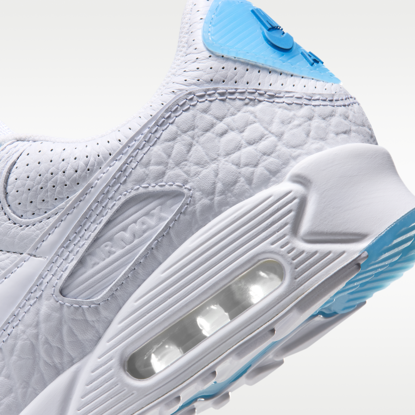 Nike Air Max 90 - Λευκό/Aurora Blue/Λευκό - 8
