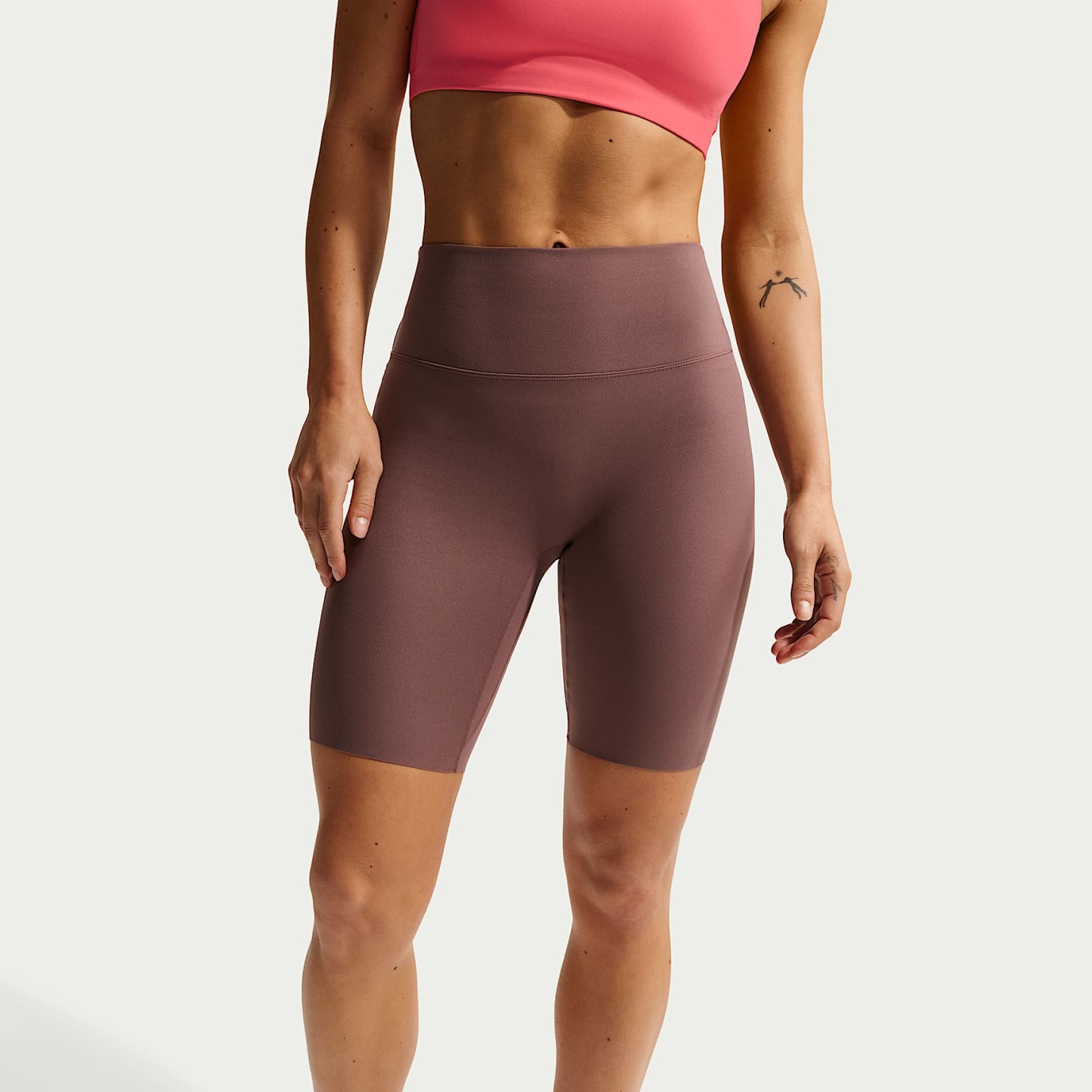 Nike Zenvy - Nike Zenvy Bike Shorts mit hohem Taillenbund (Damen, ca. 20,5 cm)