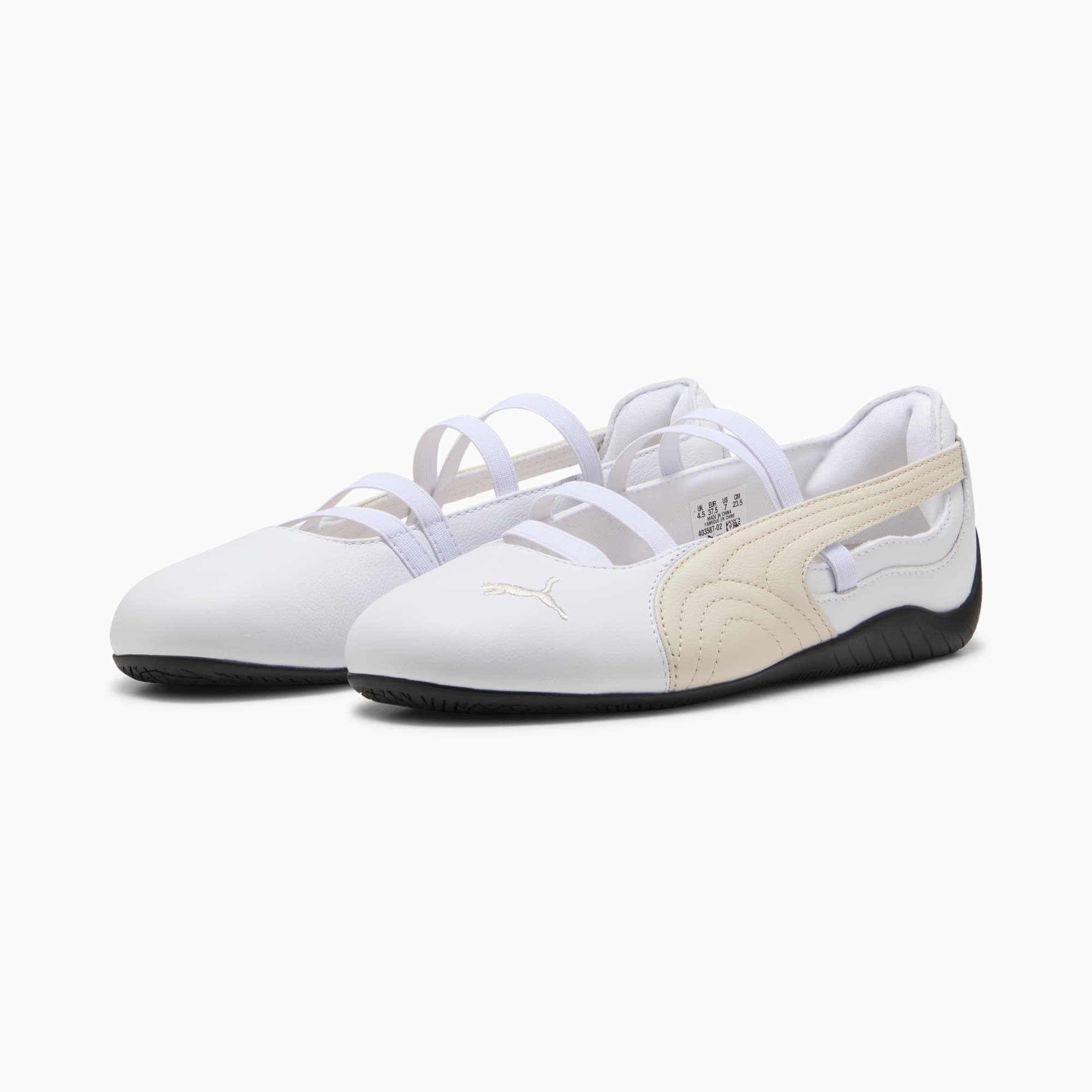 Speedcat Ballet Lederschuhe Damen - PUMA White-Alpine Snow
