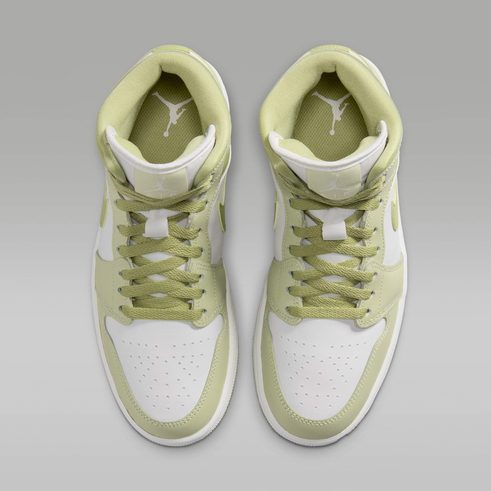 Air Jordan 1 Mid - Olive Aura/Lawn/Coconut Milk/Sail - 4