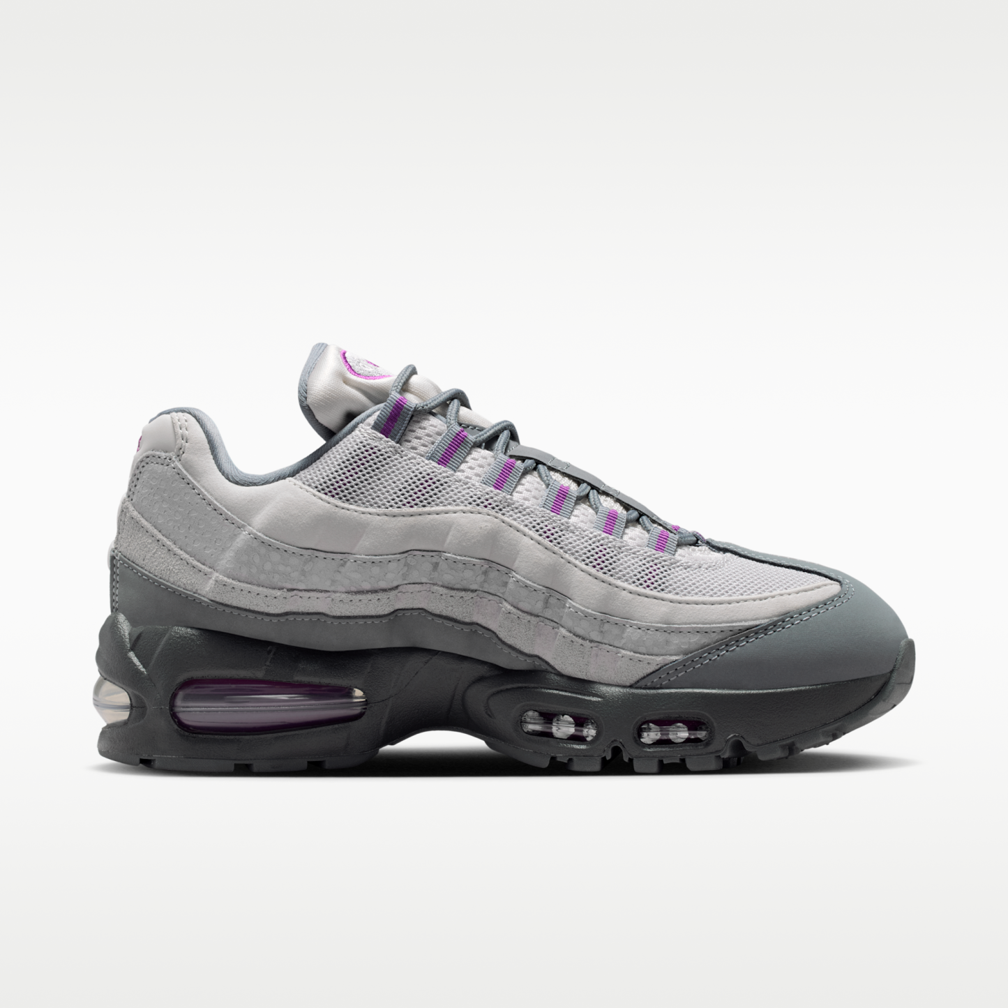 Nike Air Max 95 Big Bubble - Cool Grey/Light Smoke Grey/Vast Grey/Bold Berry - 3