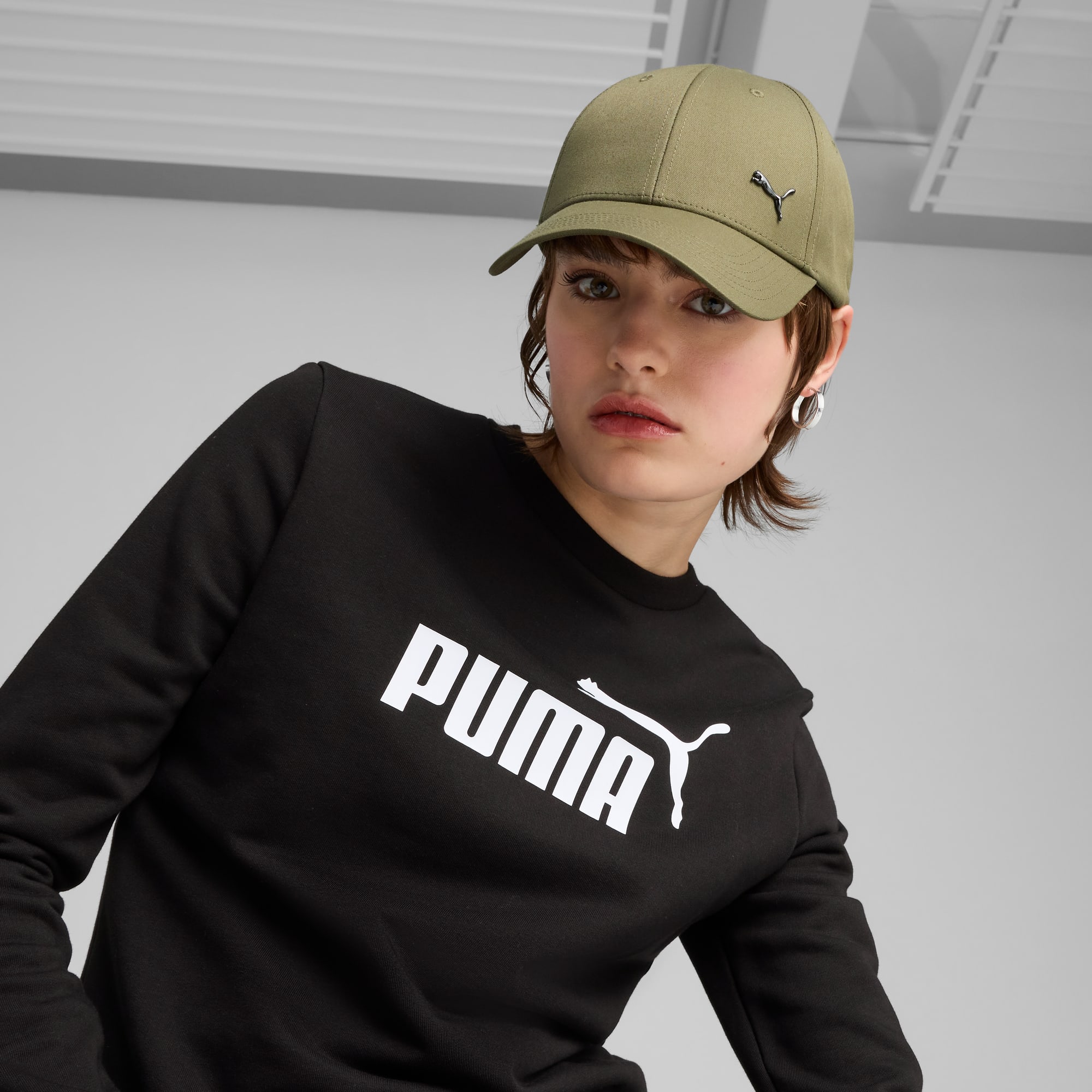 ESS Metal PUMA Cat Baseballcap - PUMA Olive