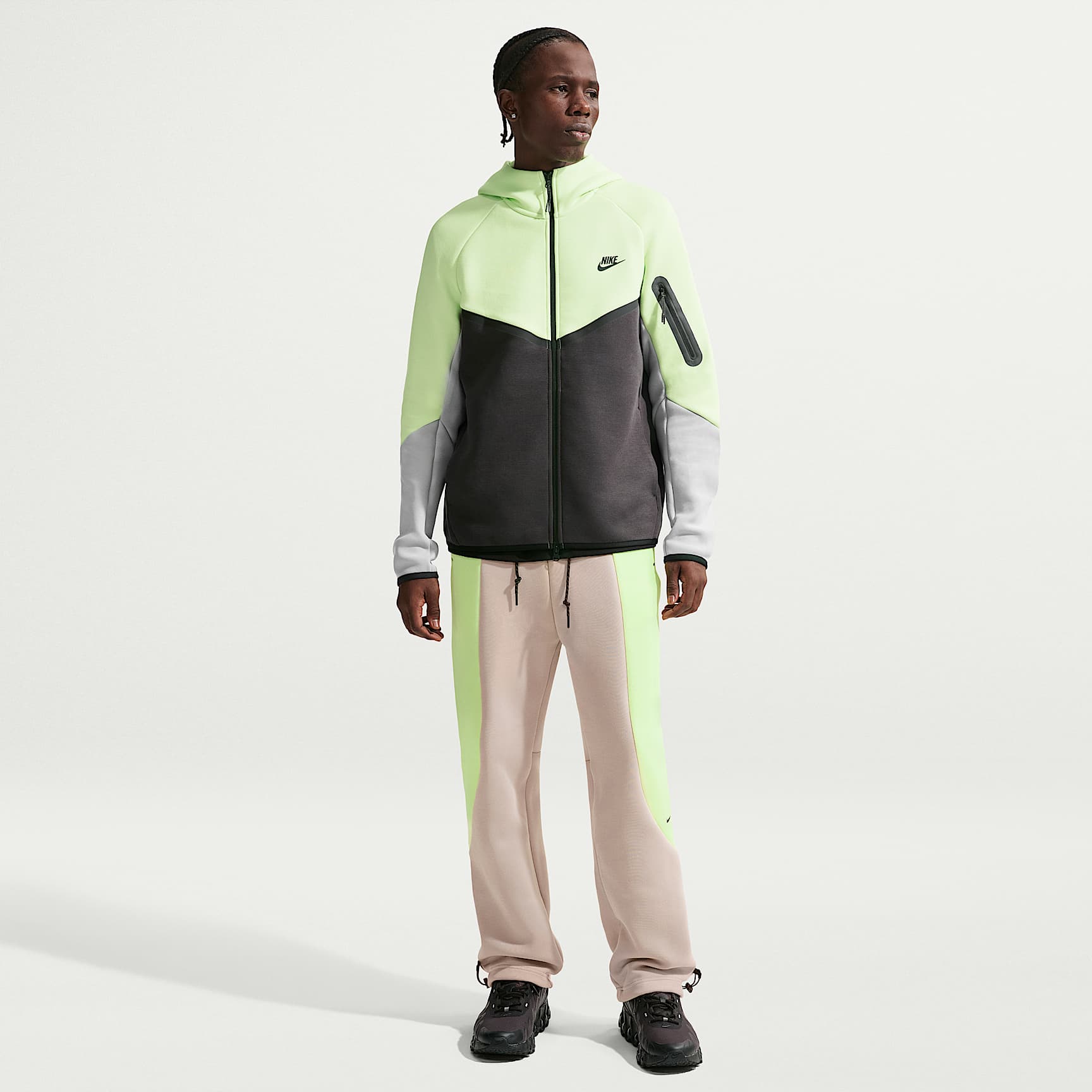 Nike Tech - Nike Tech Windrunner-Jacke aus Fleece mit durchgehendem Reißverschluss (Herren)