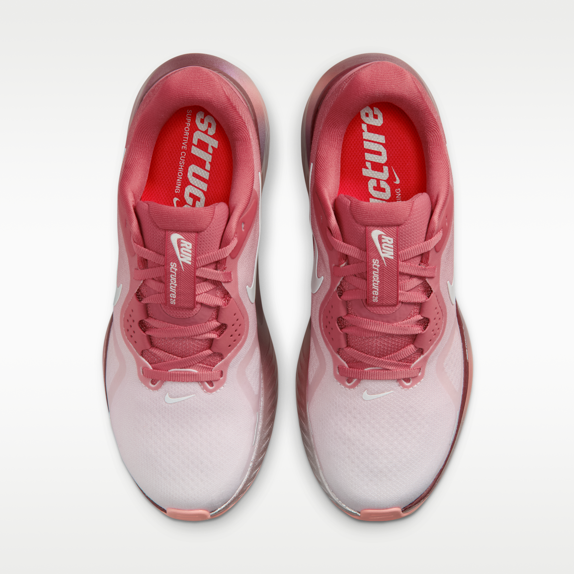Nike Structure 26 - Light Redwood/Team Red/Bright Crimson/Barely Green - 4