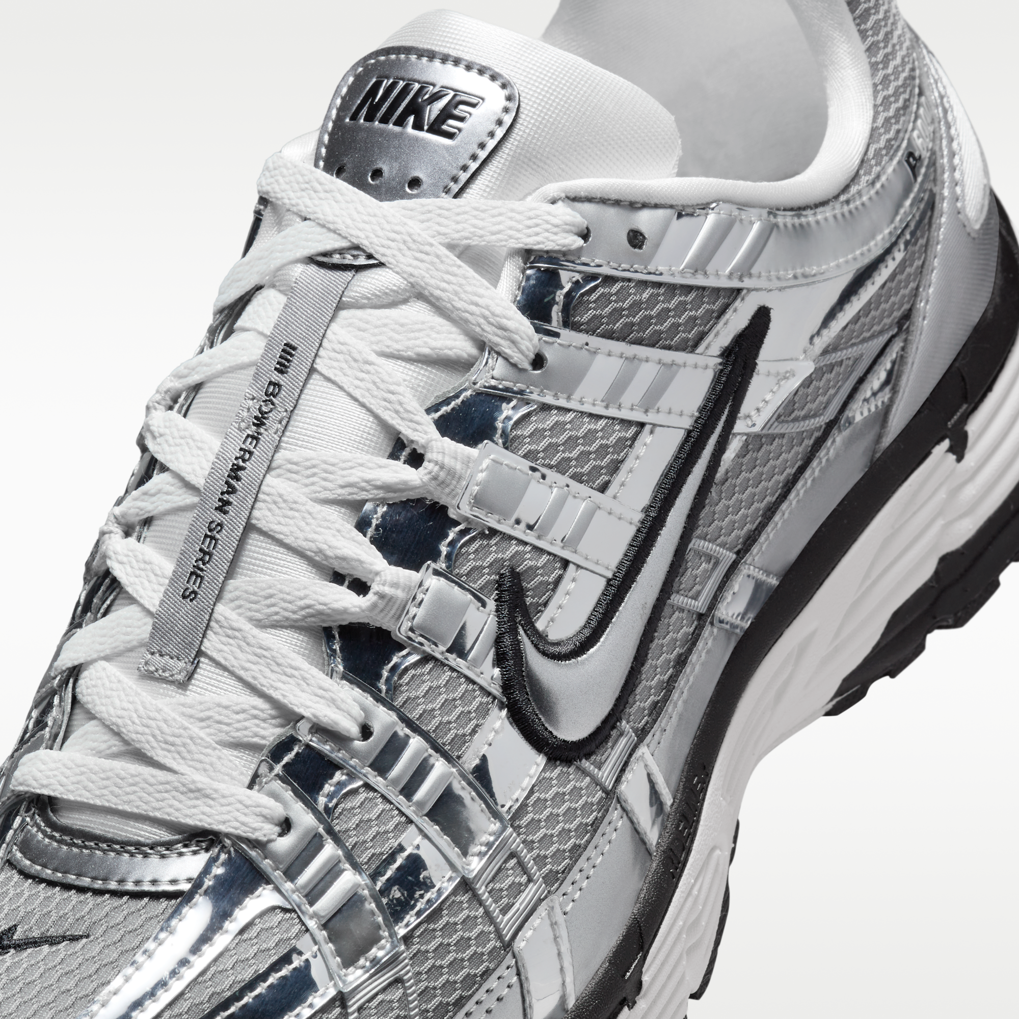 Nike P-6000 SE - Metallic Silver/Sail/Μαύρο/Metallic Silver - 7