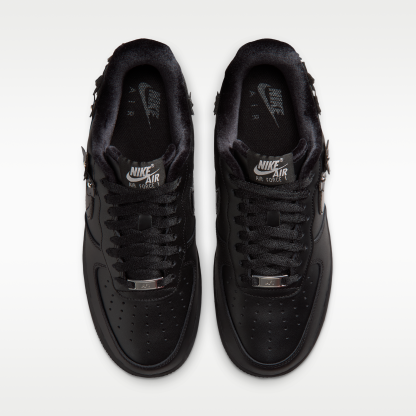 Nike Air Force 1 '07 "Florette" - Μαύρο/Off Noir/Metallic Silver/Μαύρο - 4