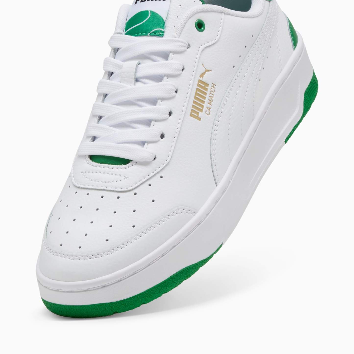 CA Match Sneakers - PUMA White-Archive Green