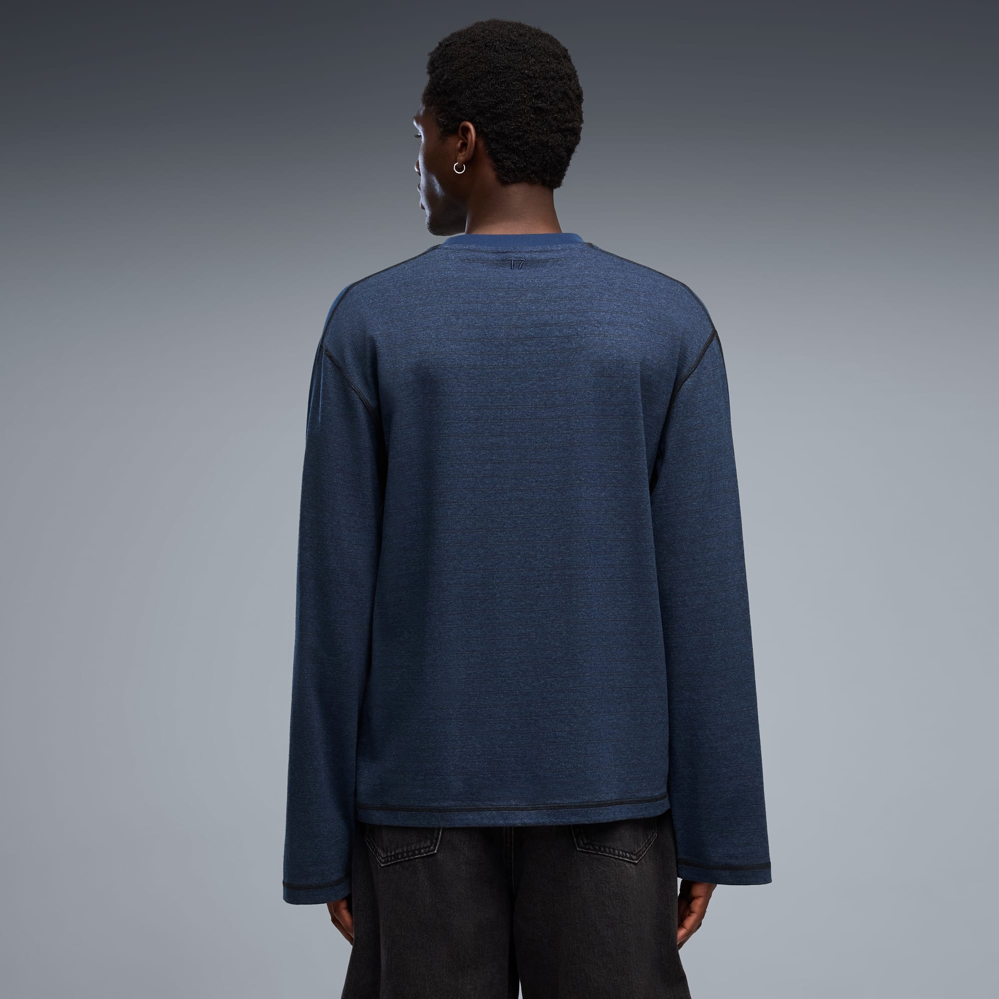 T7 Langarmshirt Unisex - Persian Blue Heather