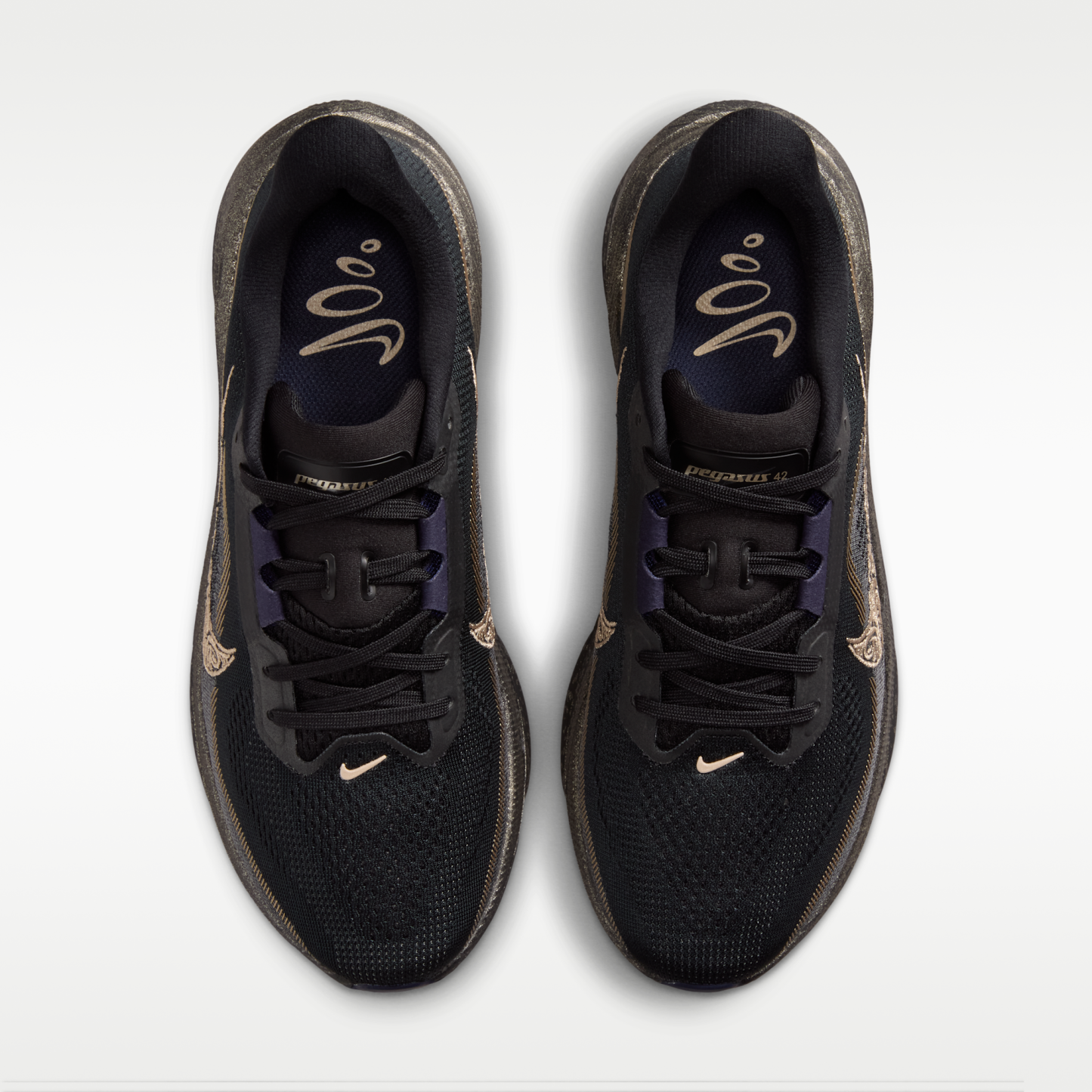 Nike Pegasus 42 - Μαύρο/Pitch Blue/Blackened Blue/Blur - 4