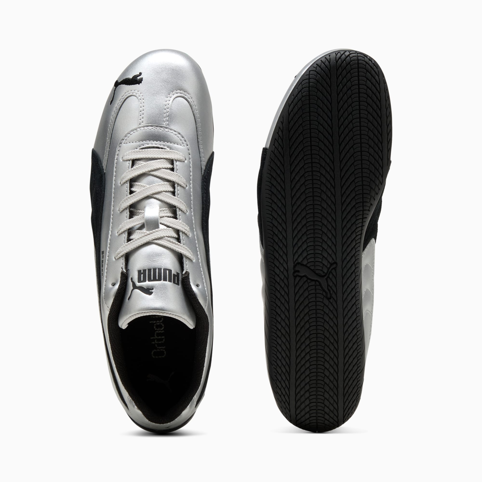 Speedcat Metallic Sneakers Unisex - PUMA Silver-PUMA Black