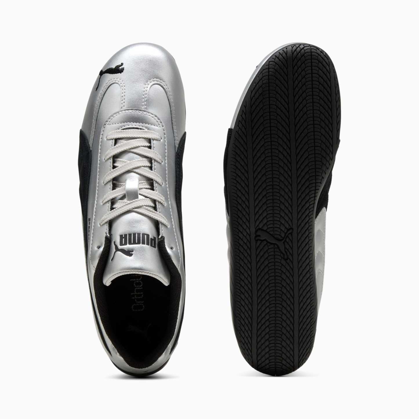 Speedcat Metallic Sneakers Unisex - PUMA Silver-PUMA Black